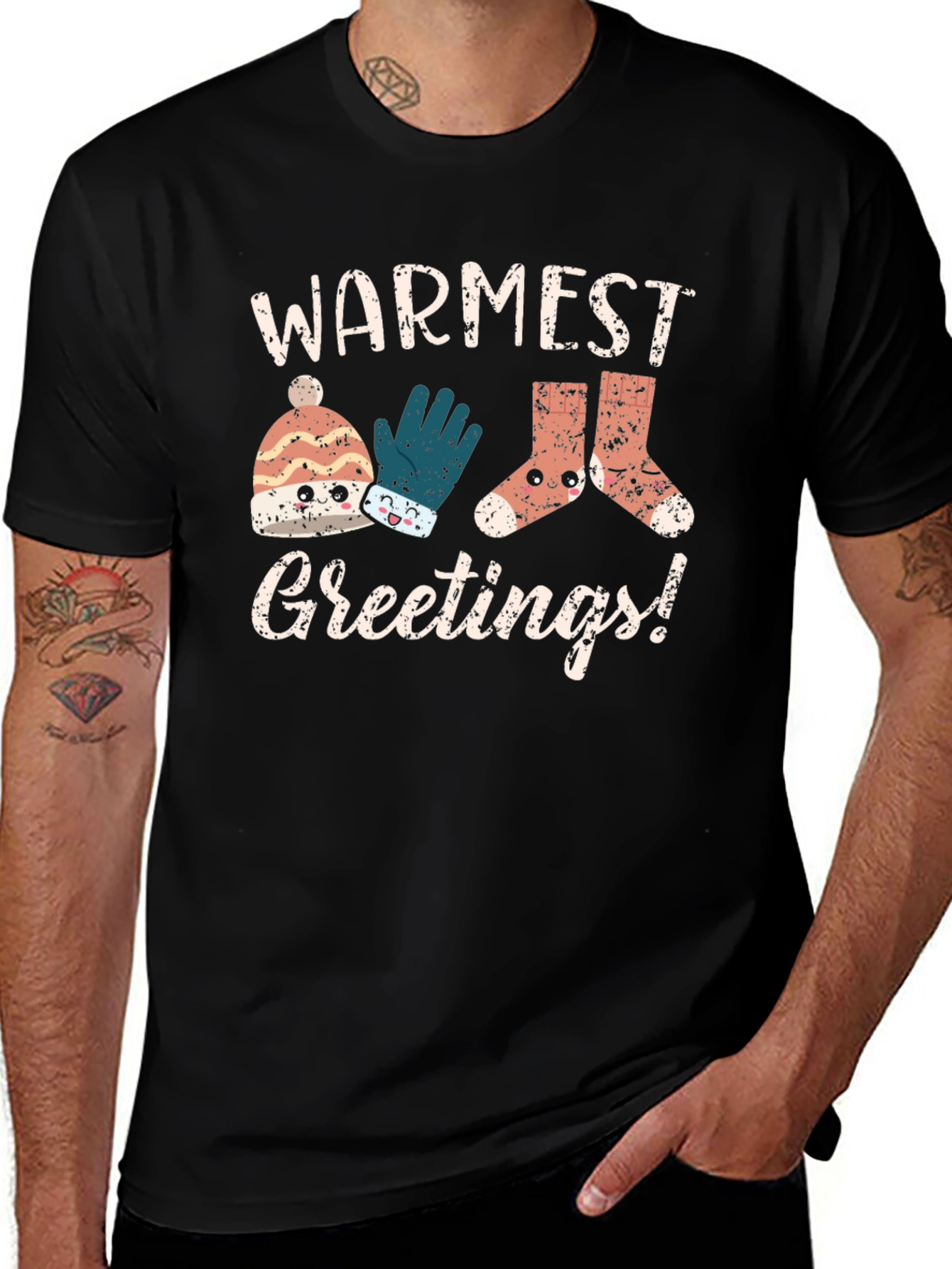 Warmest Greetings Kawaii Holiday T-Shirt