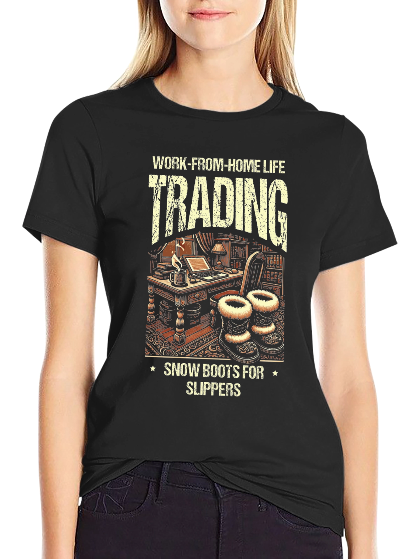 Work-From-Home Life Trading Graphic Tee