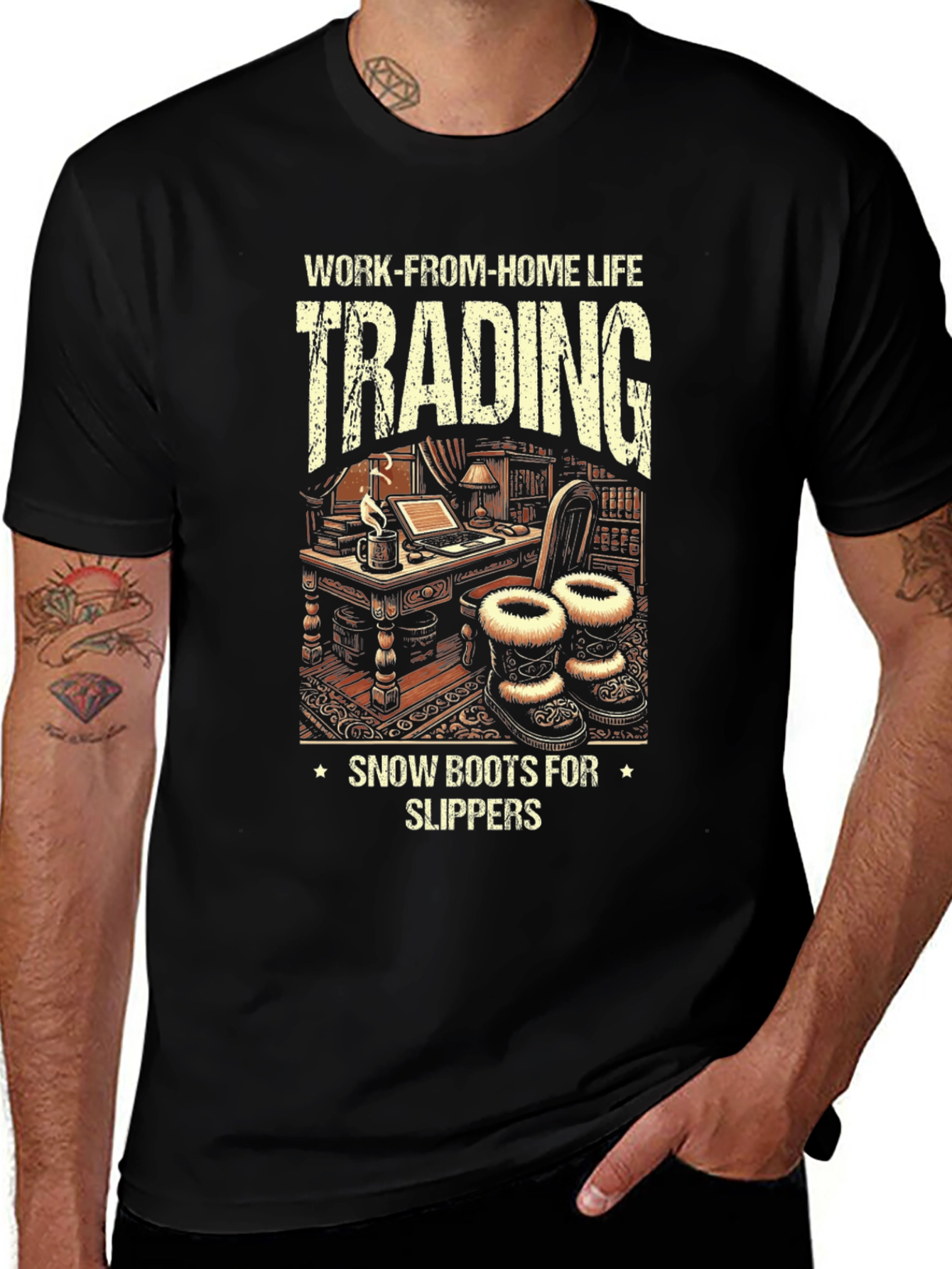 Work-From-Home Life Trading Graphic Tee