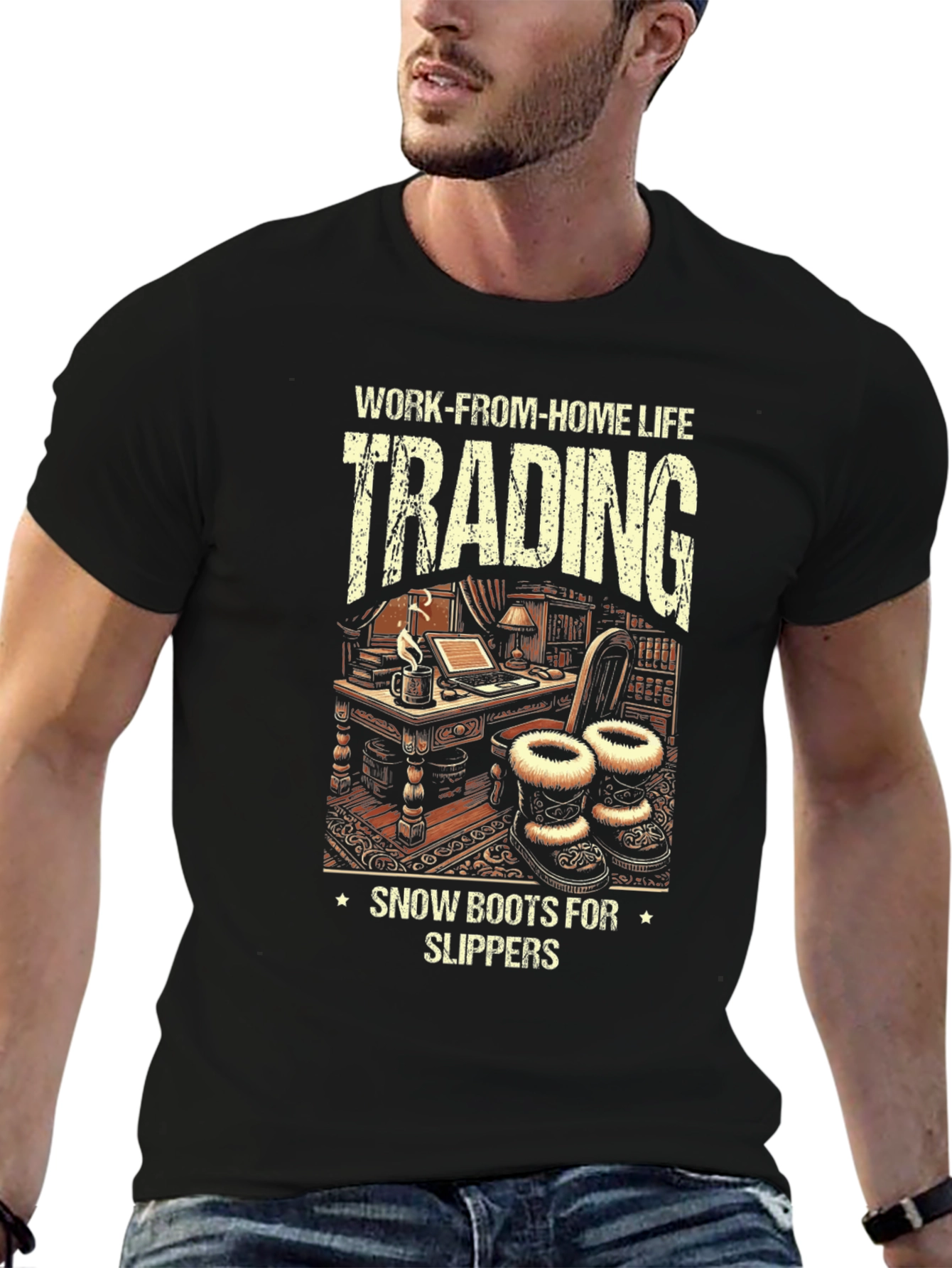 Work-From-Home Life Trading Graphic Tee