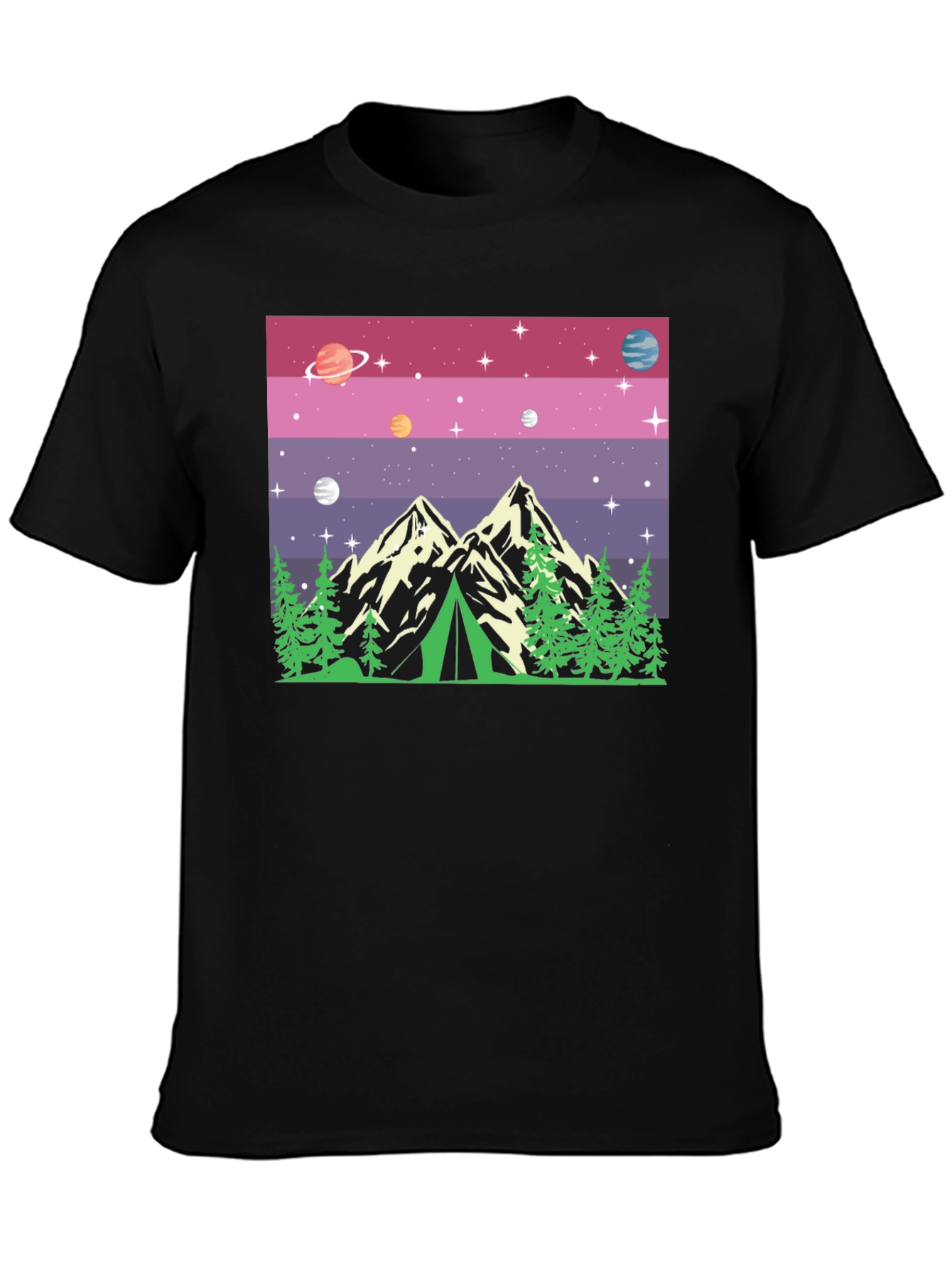 Cosmic Camping Graphic T-Shirt