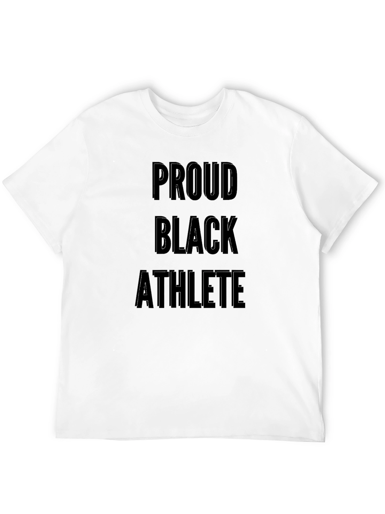 Proud Black Athlete T-Shirt - Black