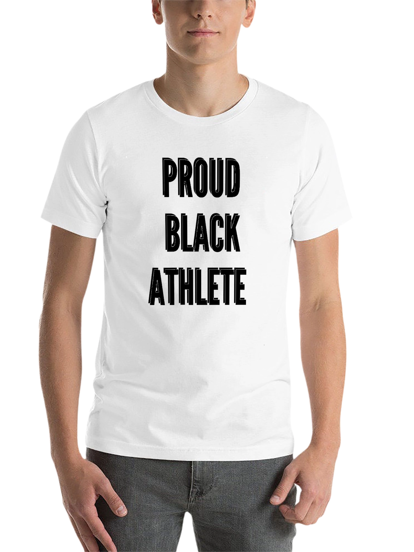 Proud Black Athlete T-Shirt - Black