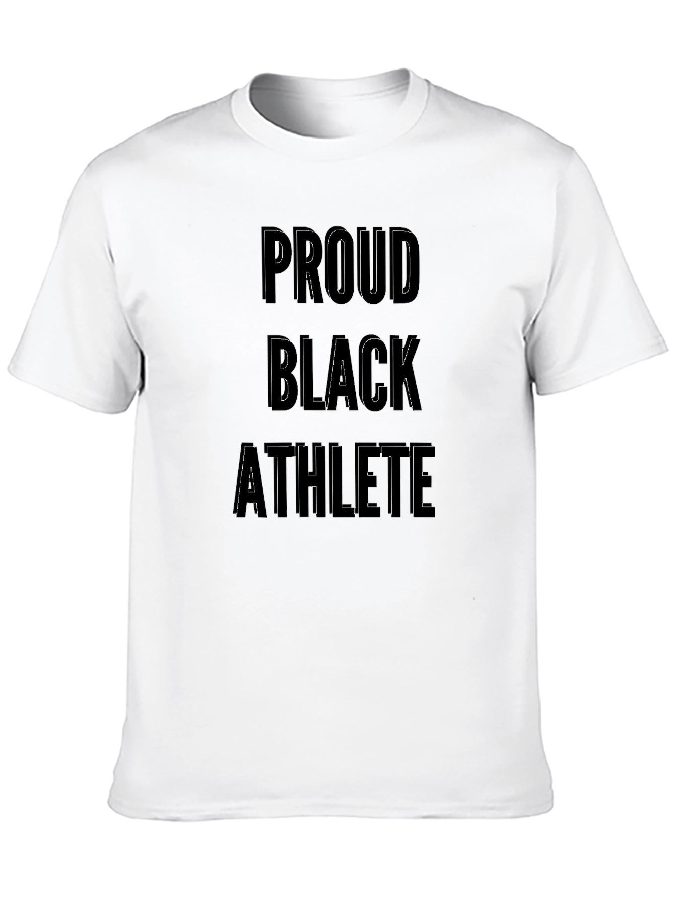 Proud Black Athlete T-Shirt - Black