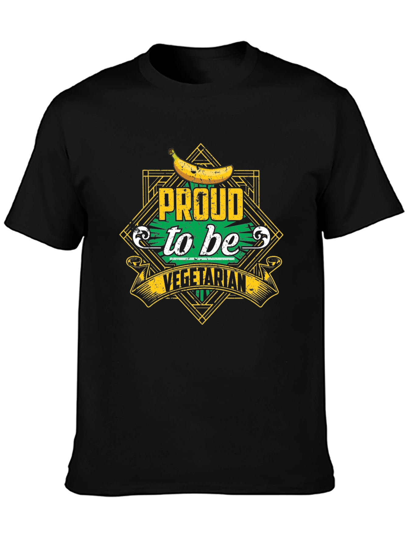 Proud Vegetarian T-Shirt - Banana Graphic Tee