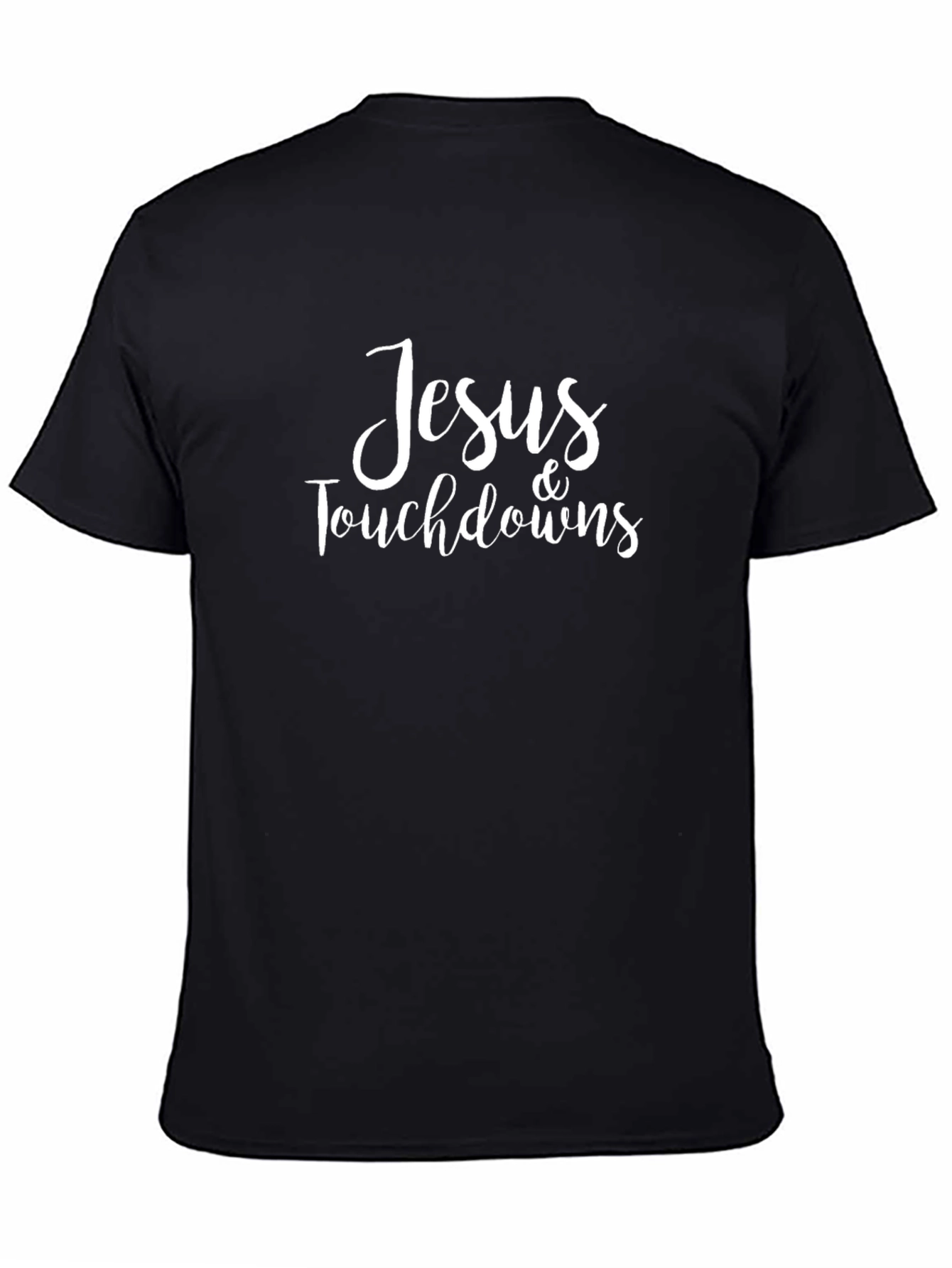 Jesus & Touchdowns Black Graphic Tee