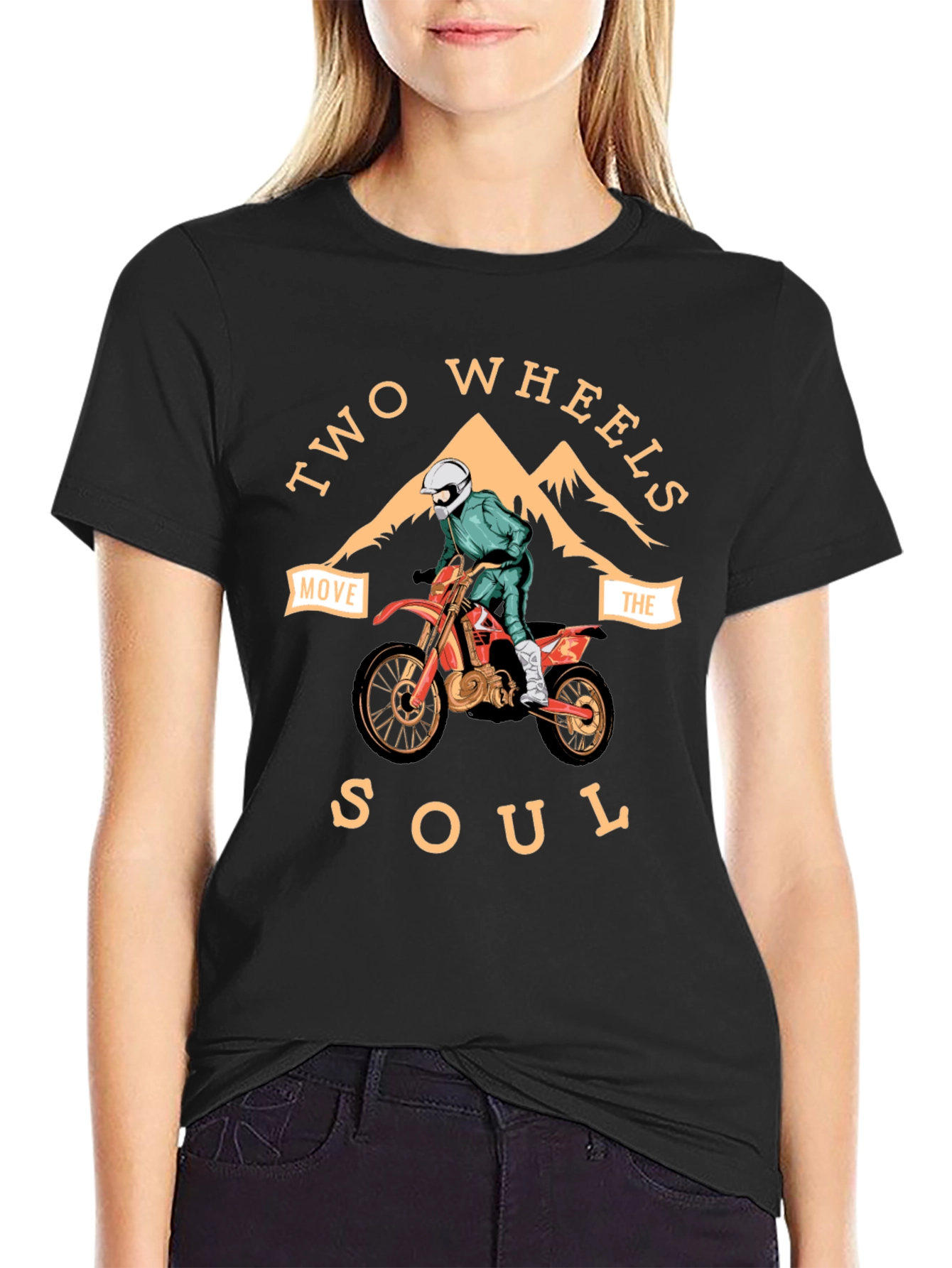 Two Wheels Move the Soul Graphic Tee