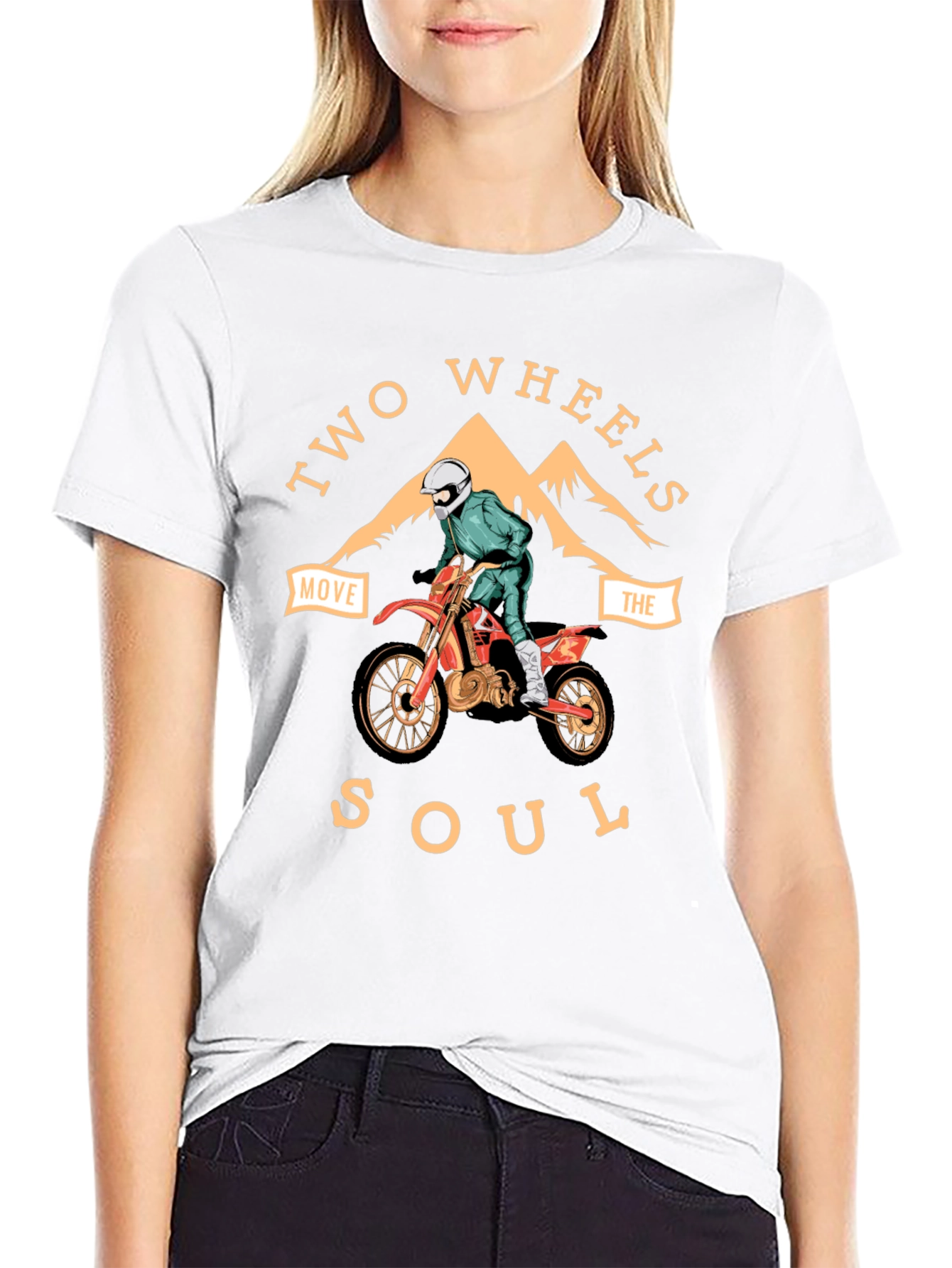 Two Wheels Move the Soul Graphic Tee