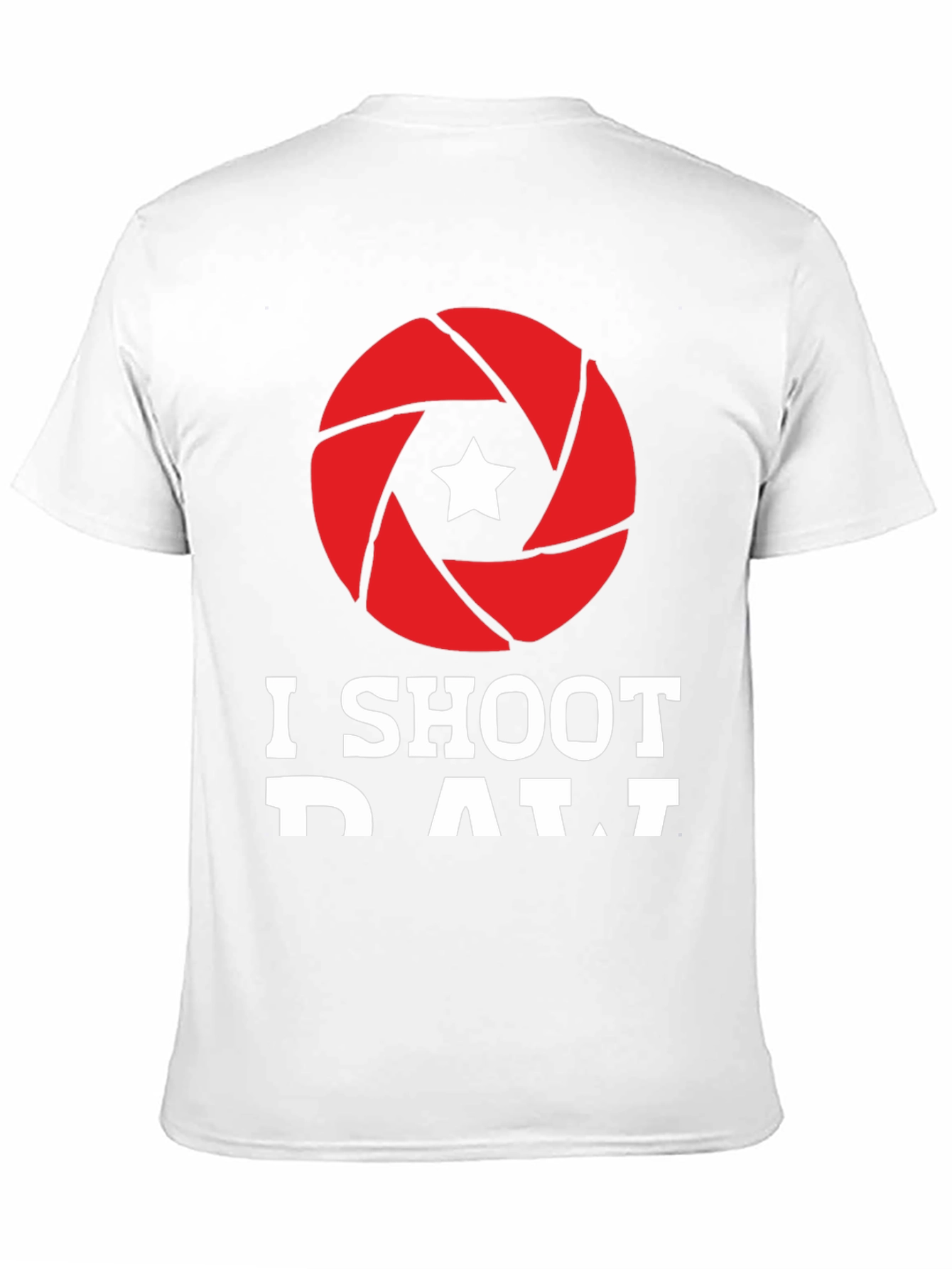 I Shoot RAW Camera Aperture Graphic Tee