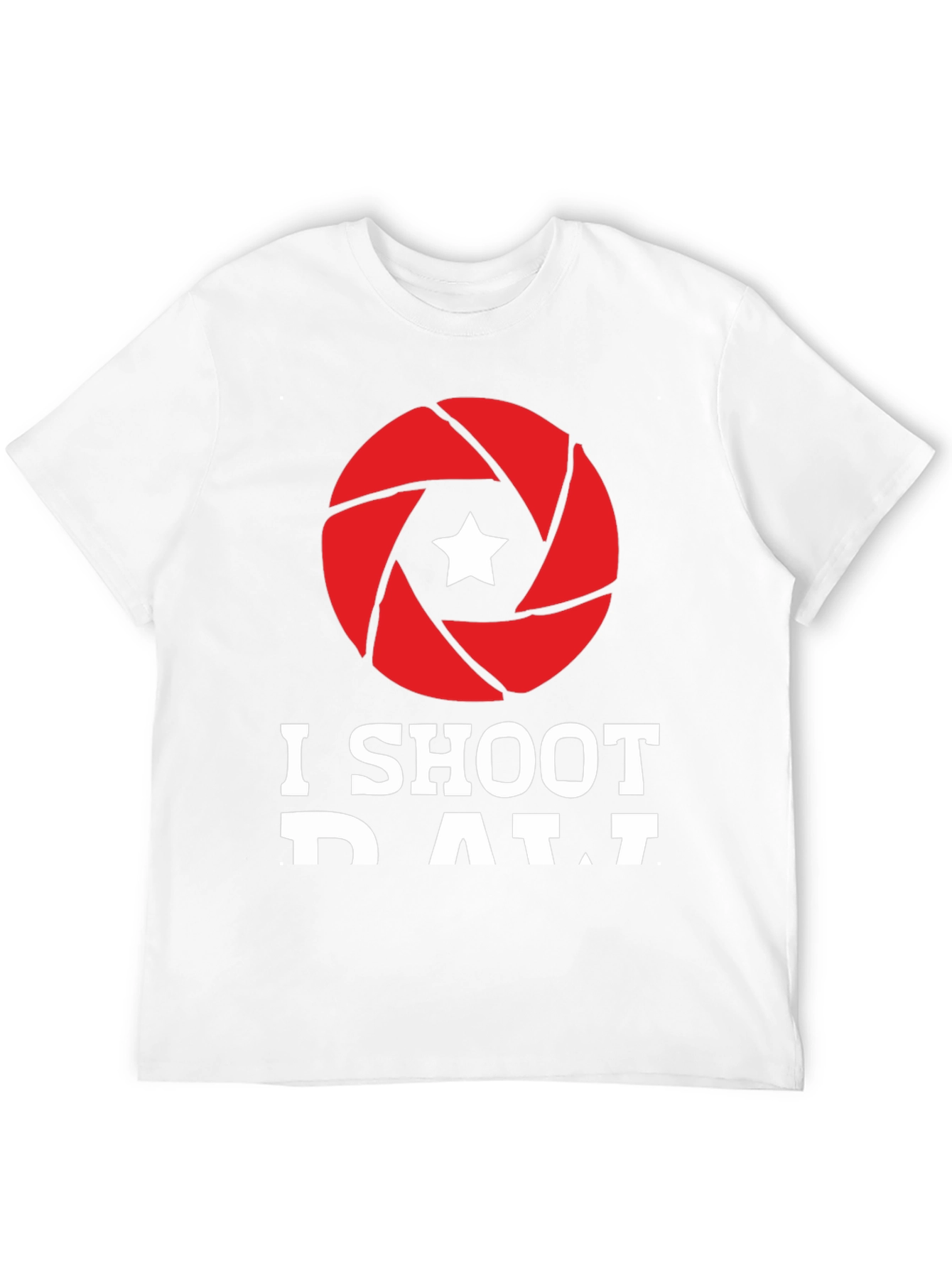 I Shoot RAW Camera Aperture Graphic Tee