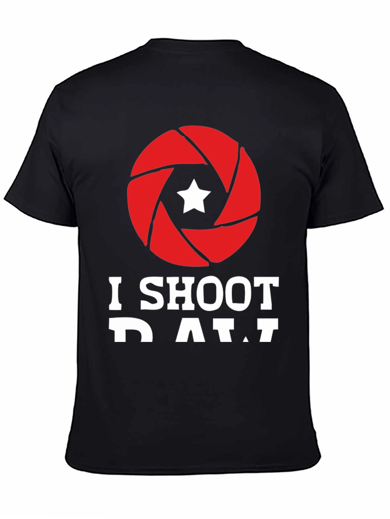 I Shoot RAW Camera Aperture Graphic Tee
