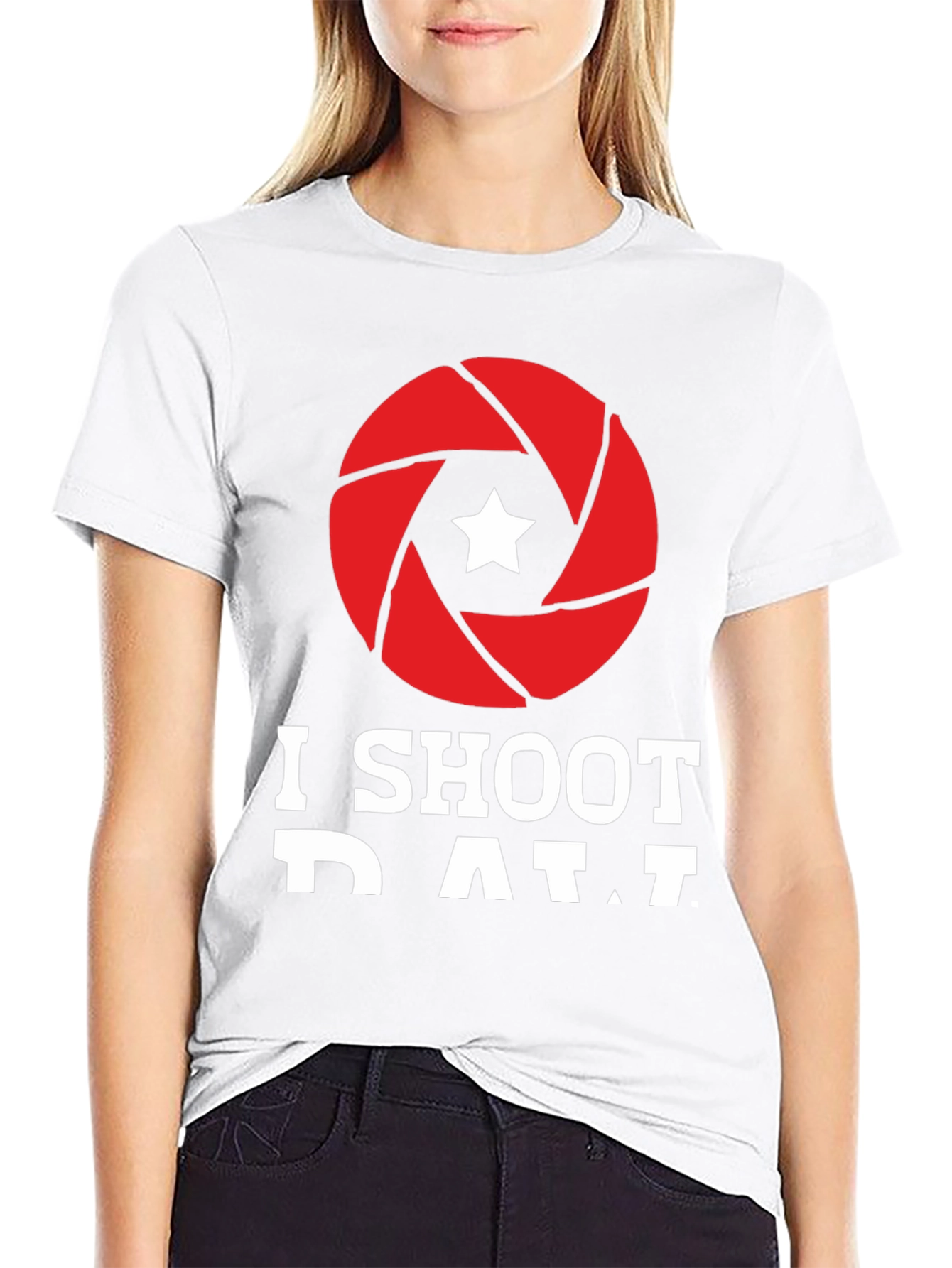 I Shoot RAW Camera Aperture Graphic Tee