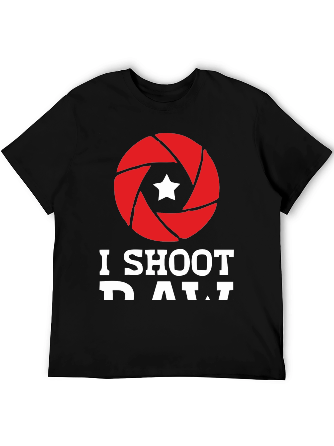 I Shoot RAW Camera Aperture Graphic Tee