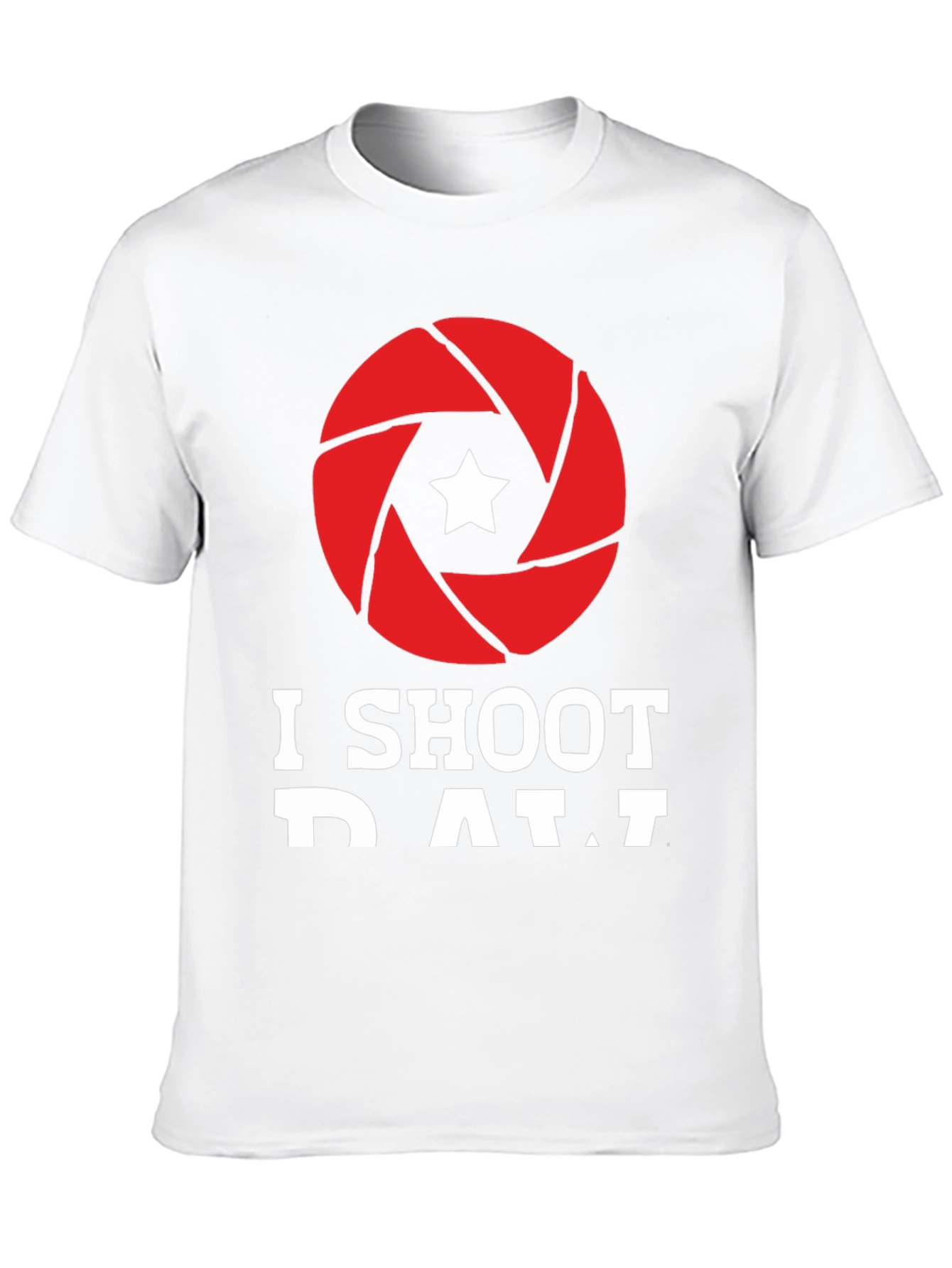 I Shoot RAW Camera Aperture Graphic Tee