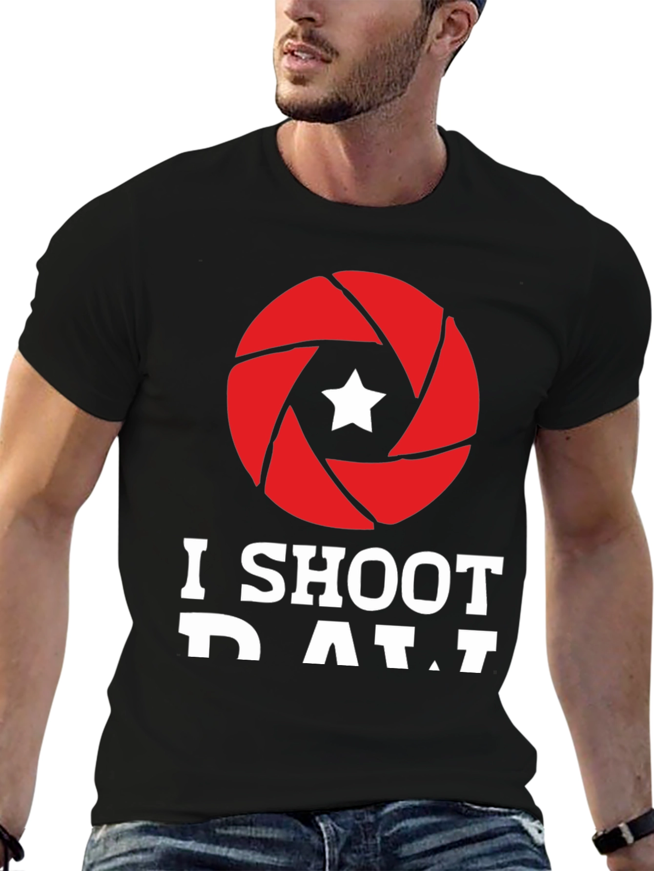 I Shoot RAW Camera Aperture Graphic Tee