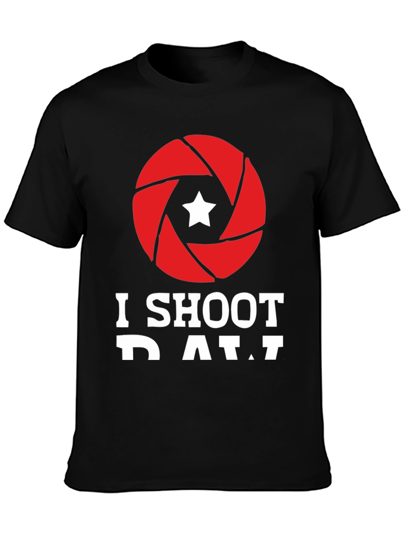 I Shoot RAW Camera Aperture Graphic Tee