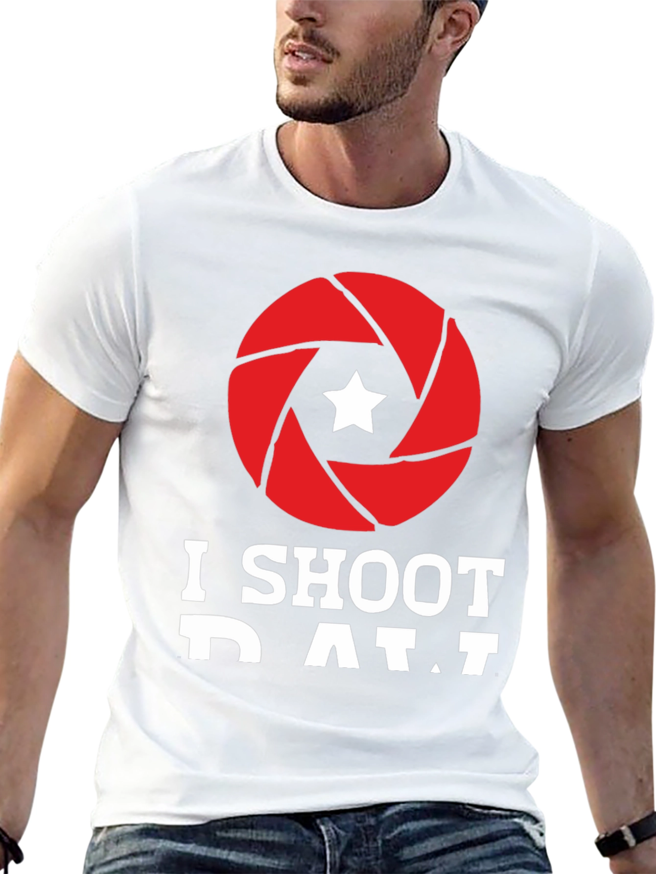 I Shoot RAW Camera Aperture Graphic Tee