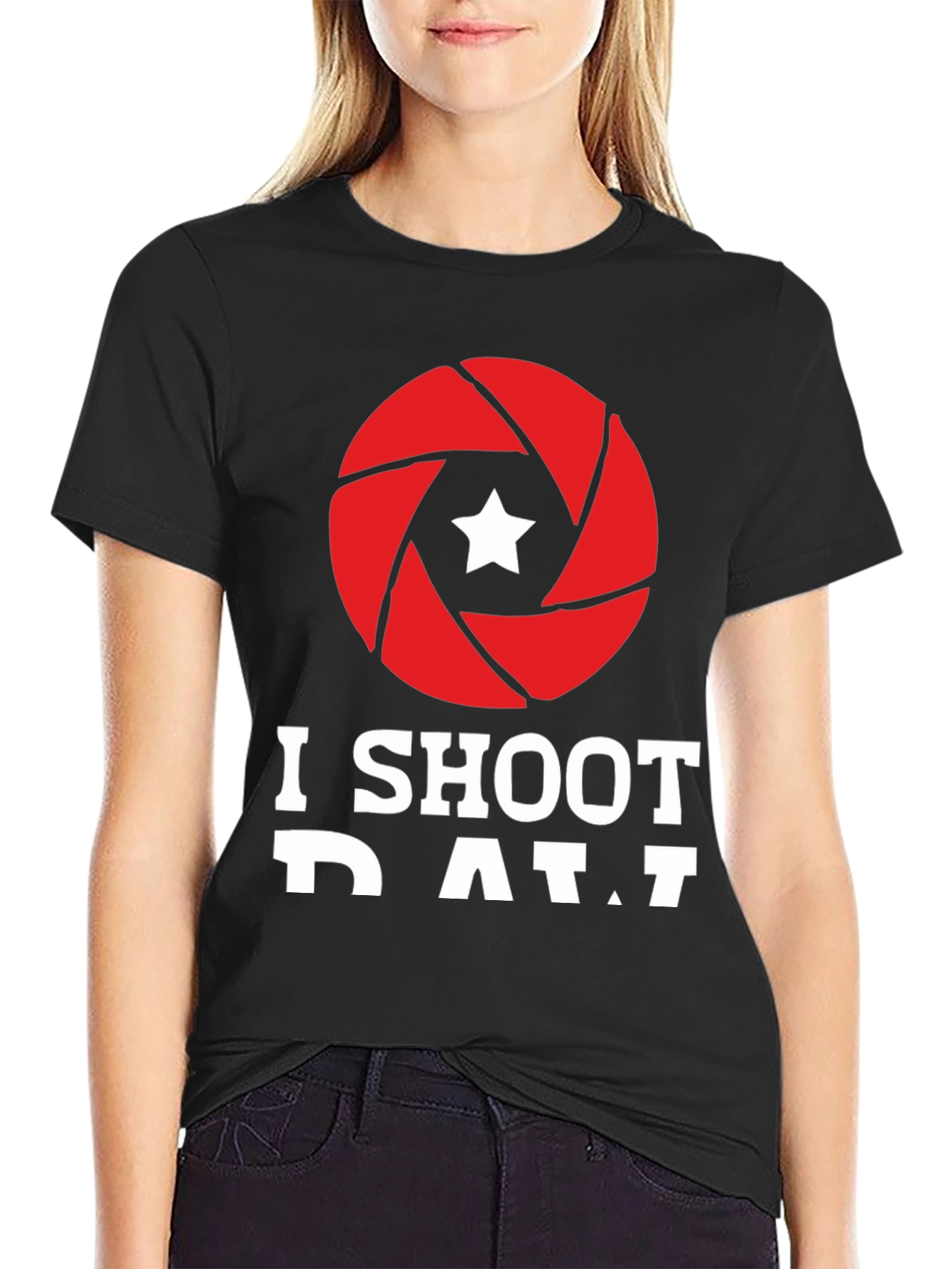 I Shoot RAW Camera Aperture Graphic Tee