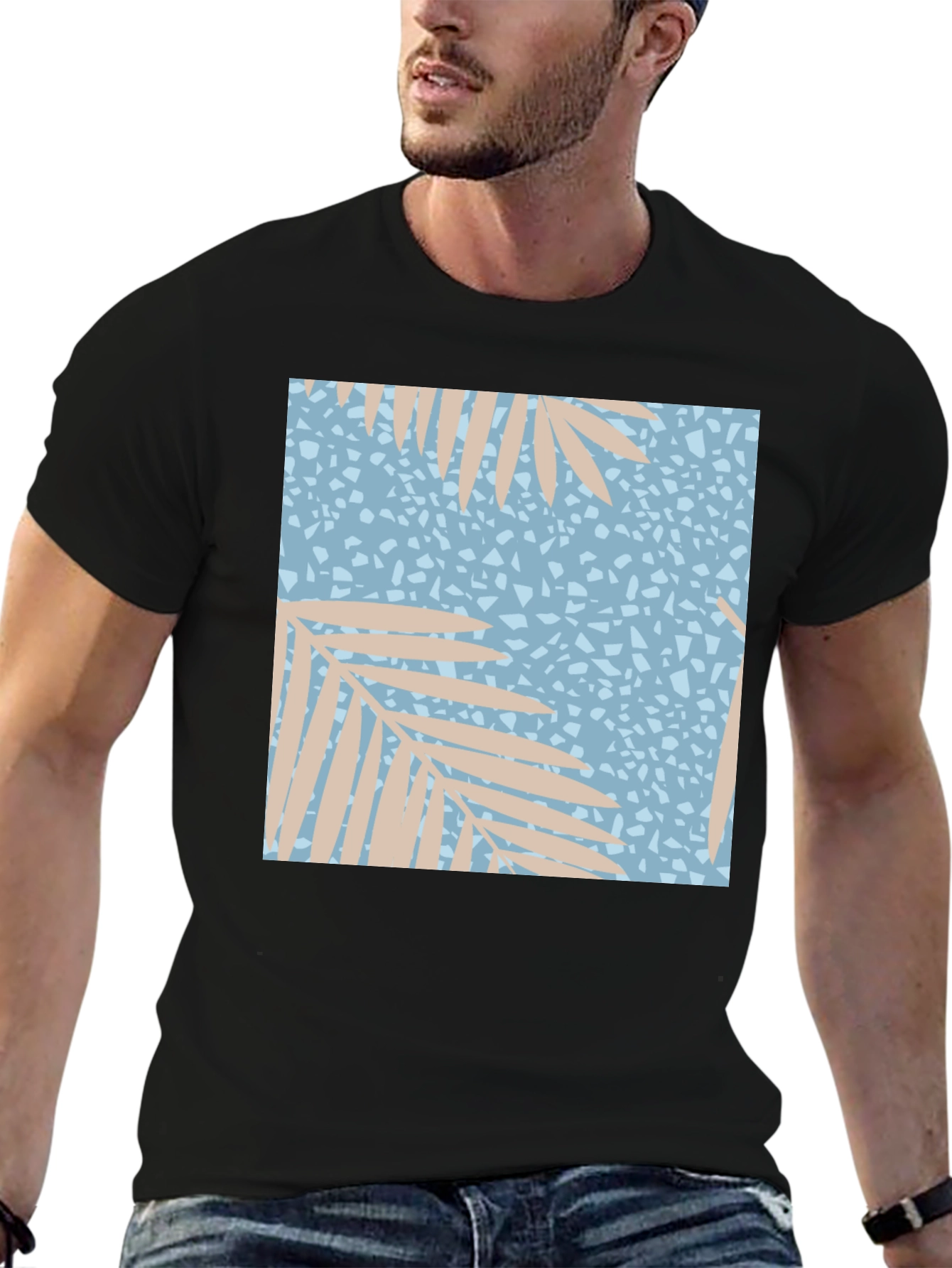 Tropical Print T-Shirt - Casual Wear