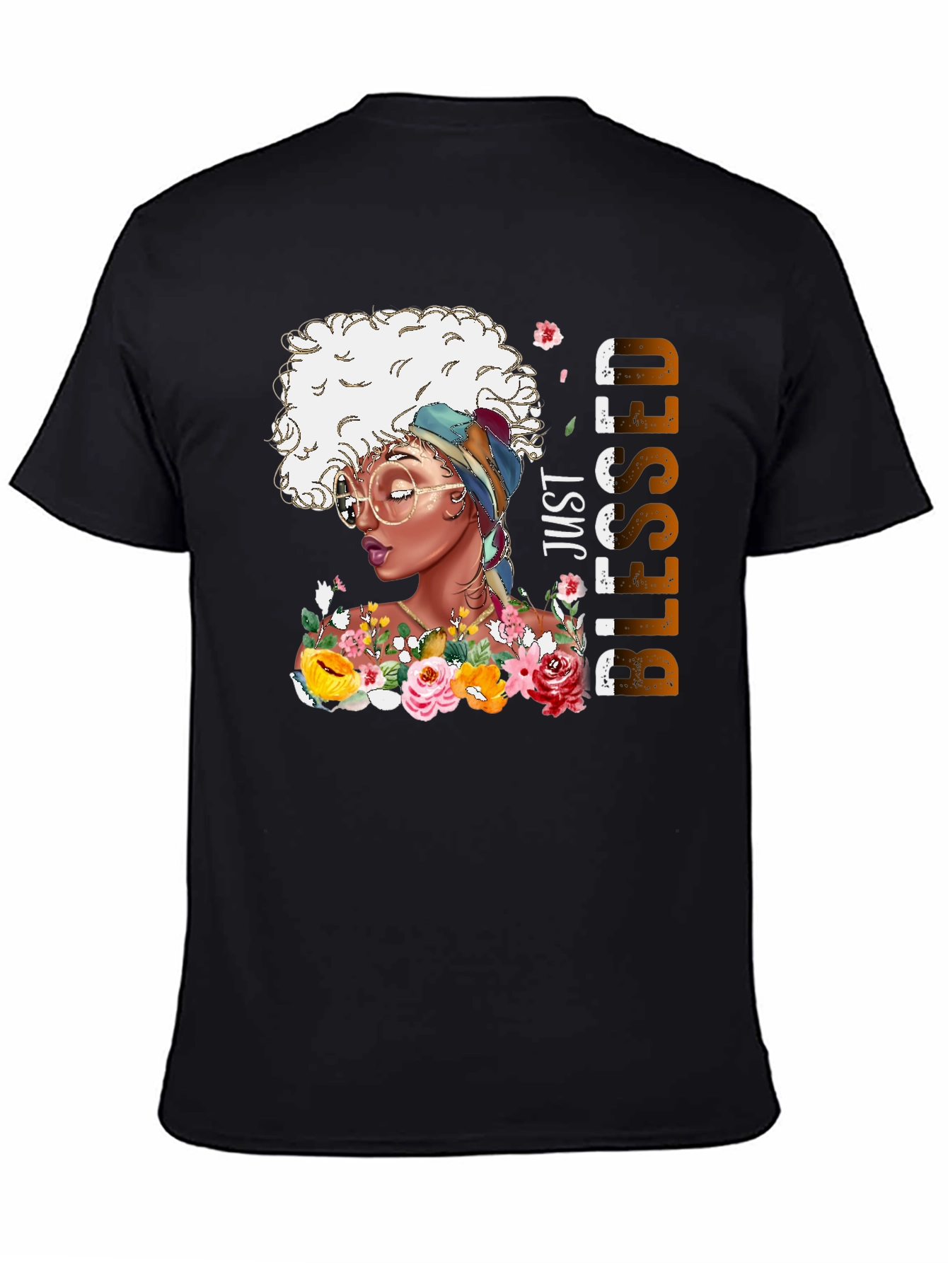 Just Blessed African American Woman T-Shirt