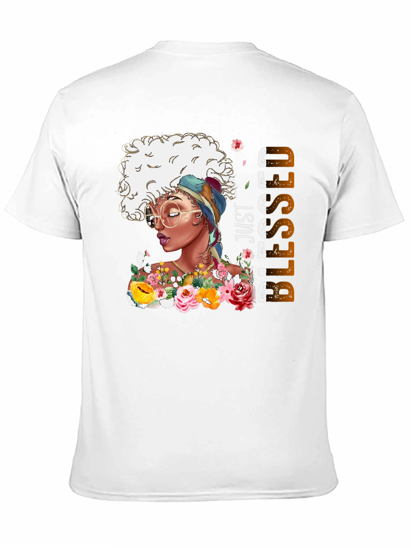 Just Blessed African American Woman T-Shirt