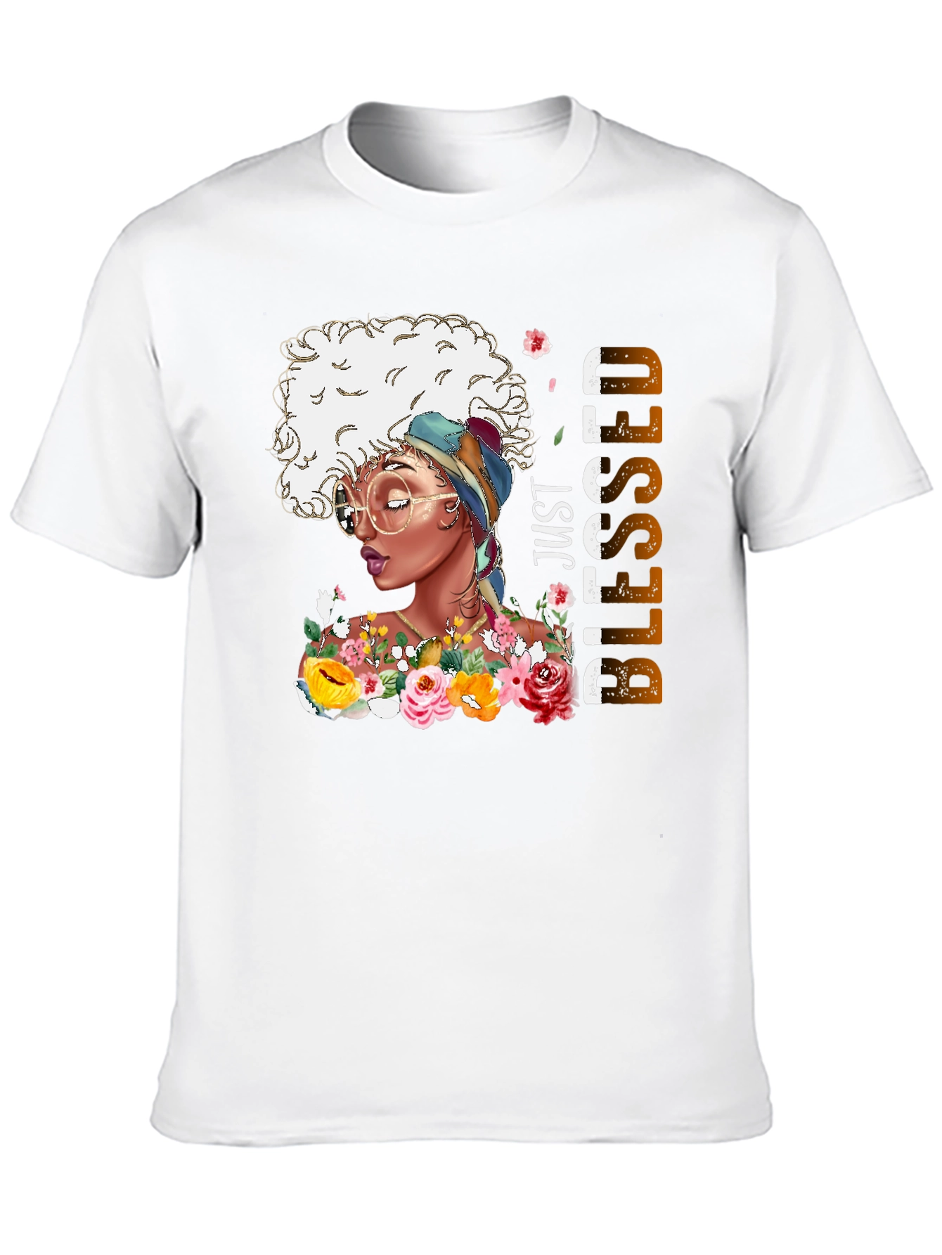 Just Blessed African American Woman T-Shirt
