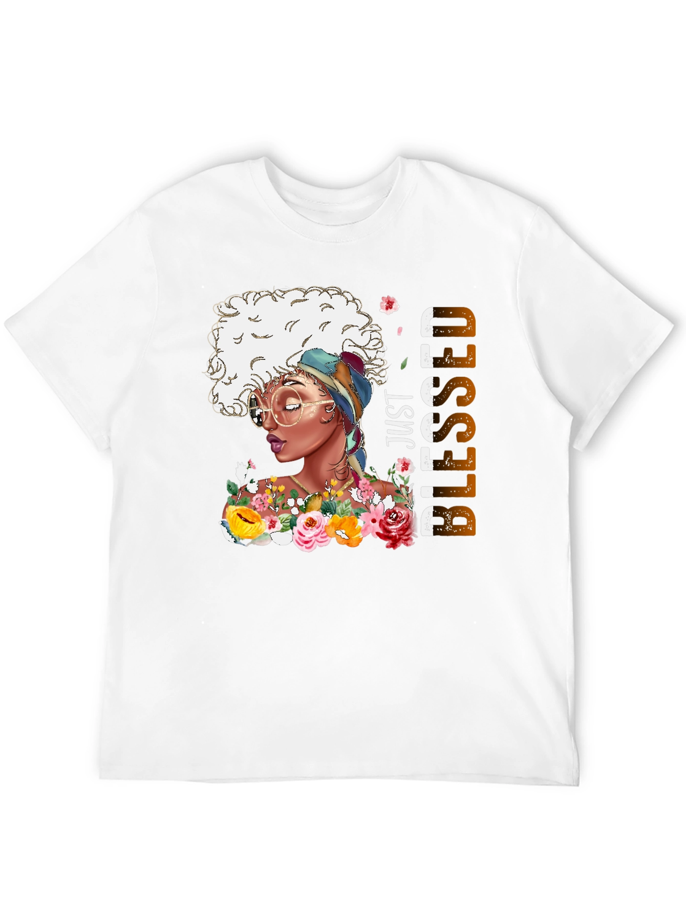 Just Blessed African American Woman T-Shirt