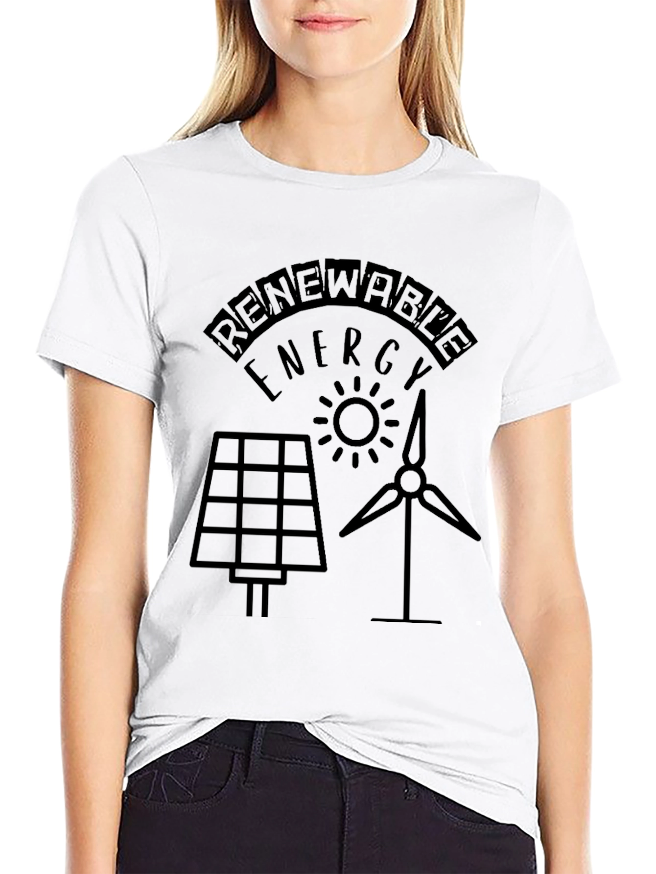 Renewable Energy T-Shirt Solar Wind