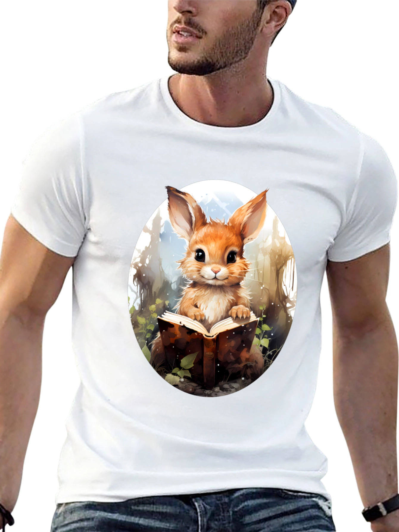 Bookworm Bunny Graphic Tee