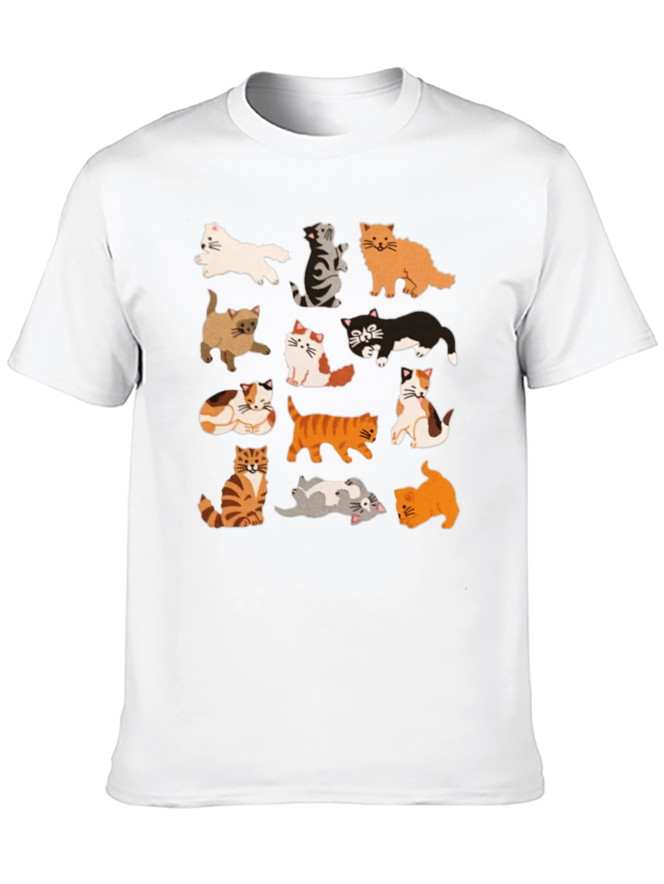 Cute Cats Graphic T-Shirt - Unisex Cotton Tee