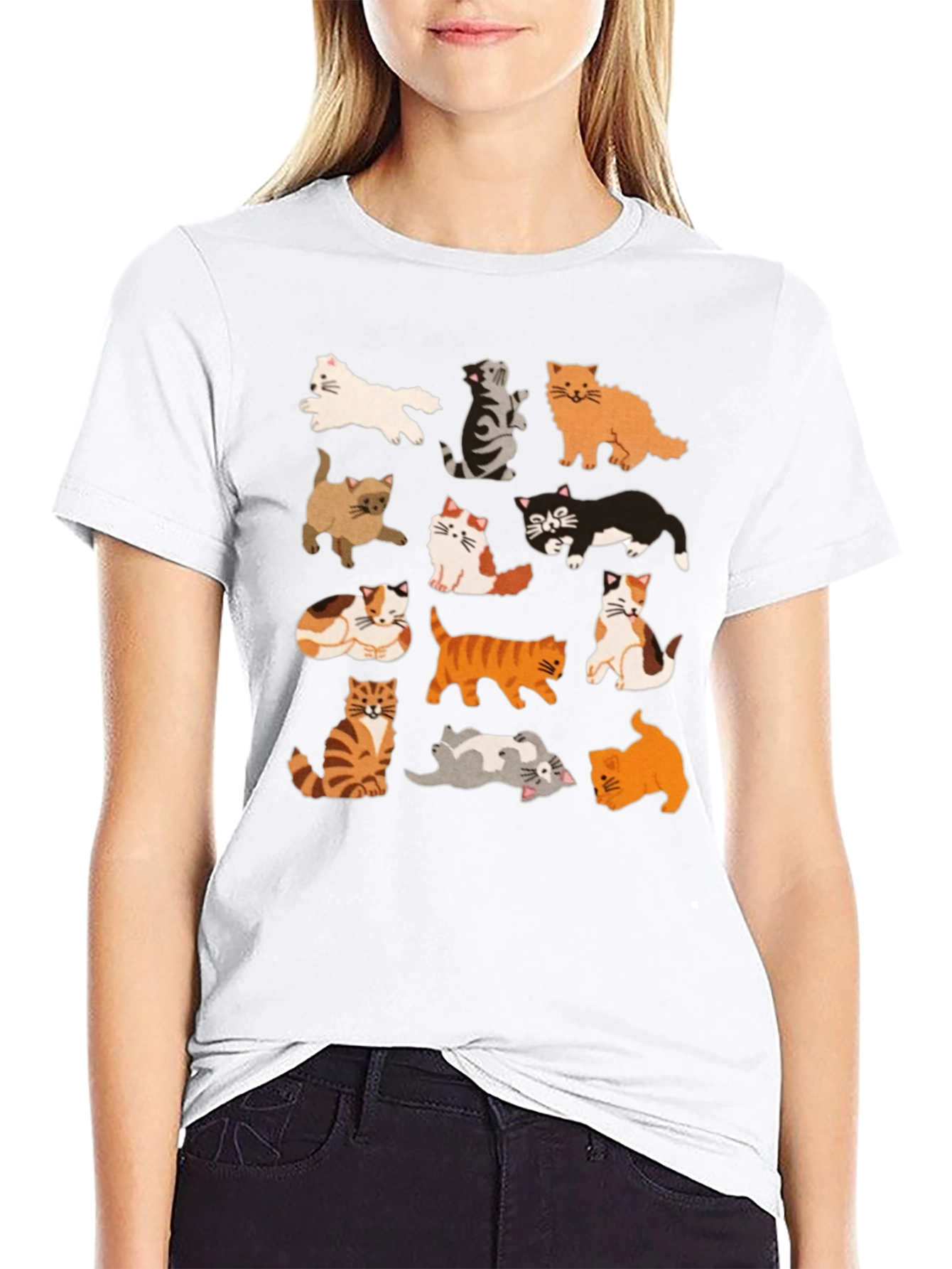 Cute Cats Graphic T-Shirt - Unisex Cotton Tee