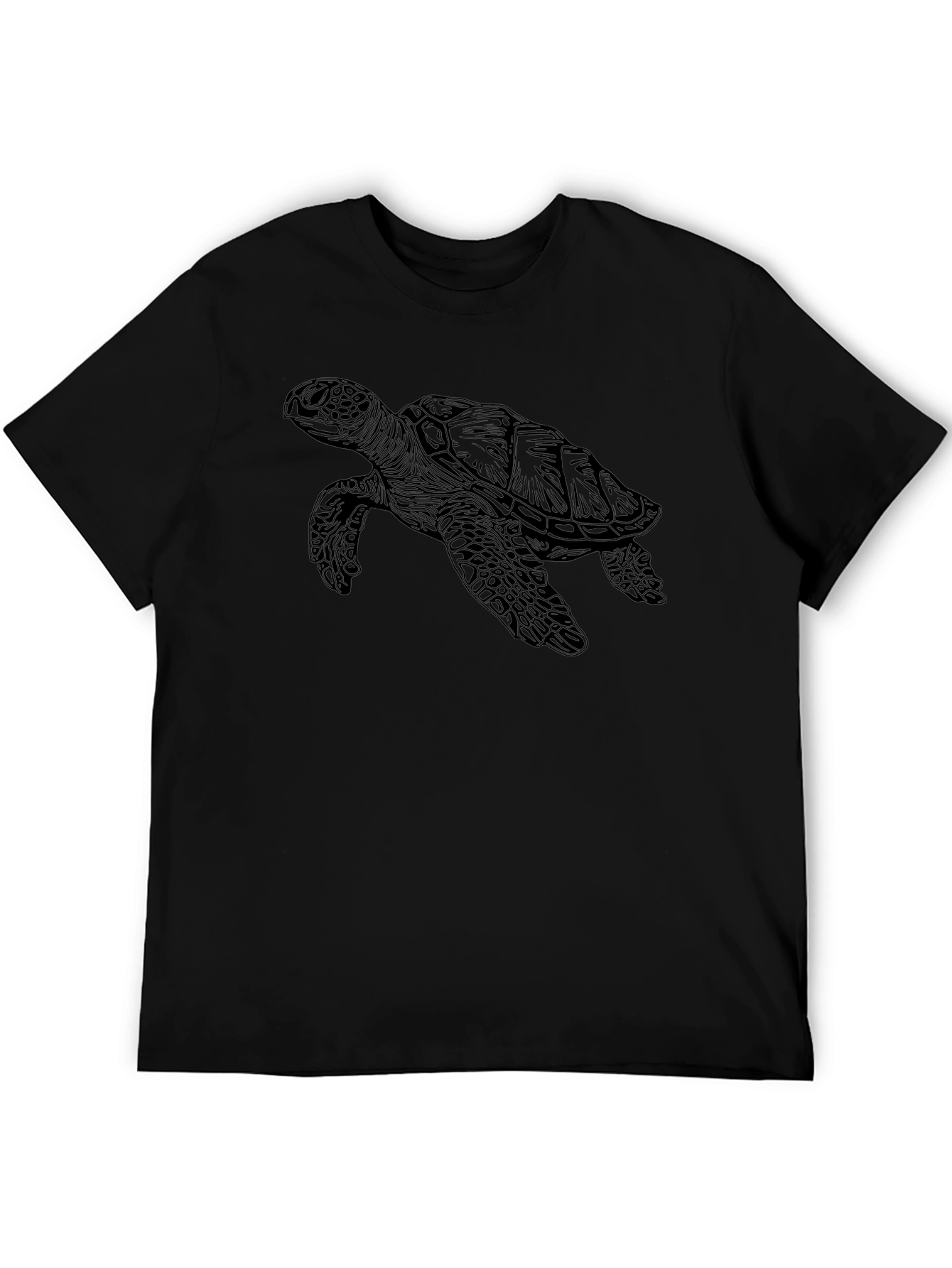 Sea Turtle Graphic Tee - Black