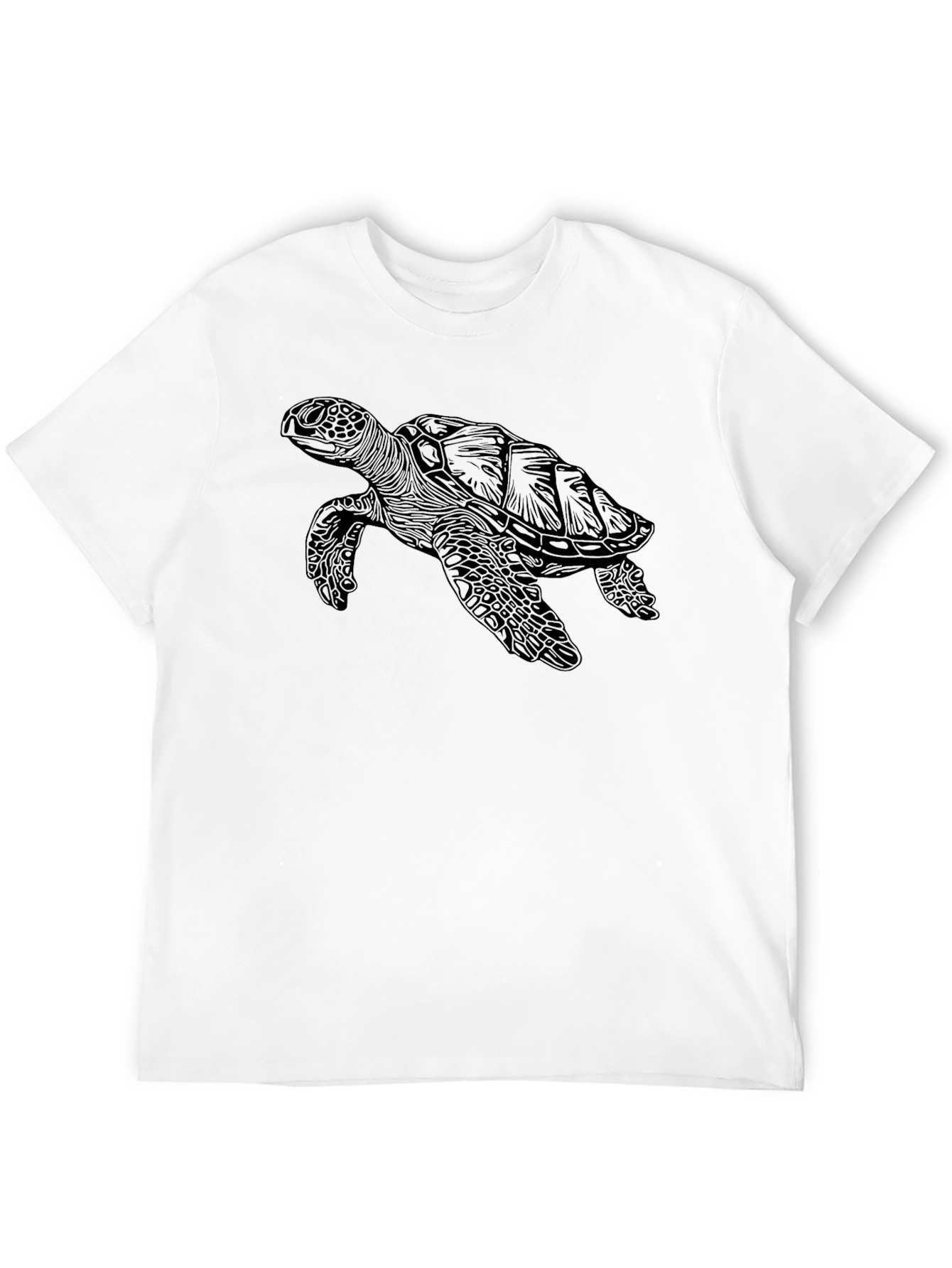 Sea Turtle Graphic Tee - Black