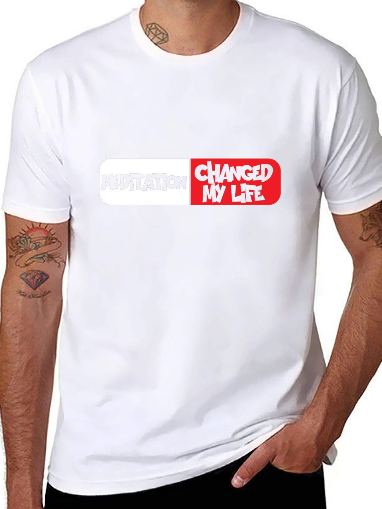 Meditation Changed My Life Pill Graphic T-Shirt
