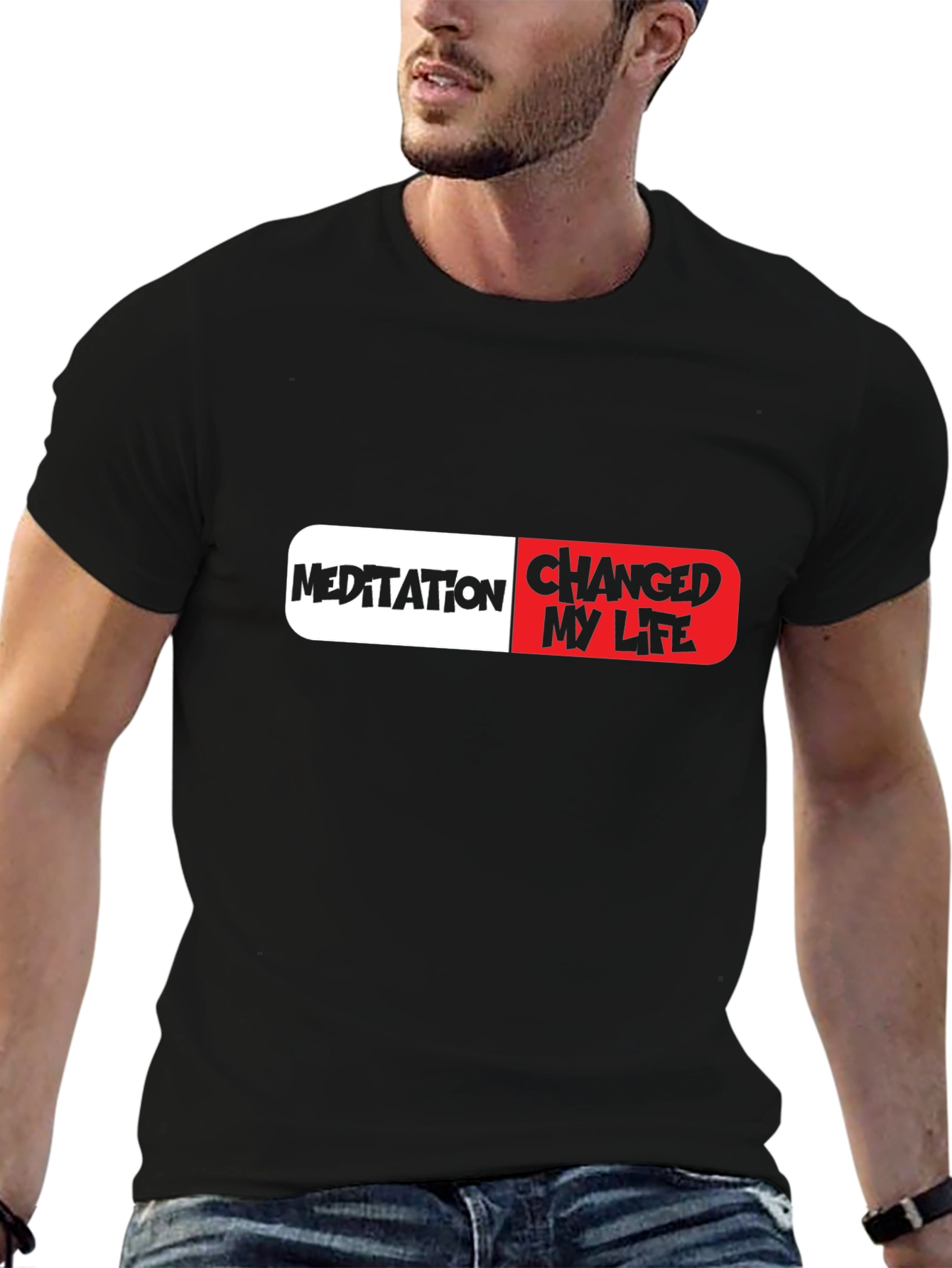 Meditation Changed My Life Pill Graphic T-Shirt