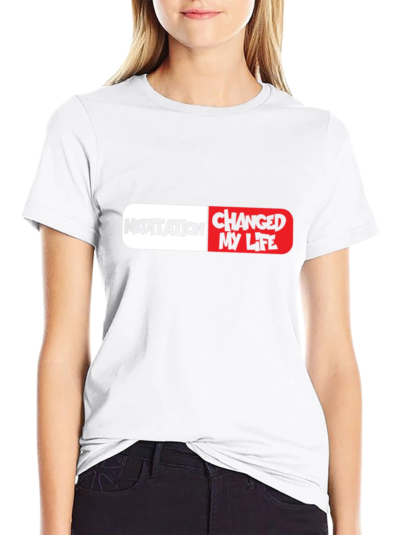 Meditation Changed My Life Pill Graphic T-Shirt