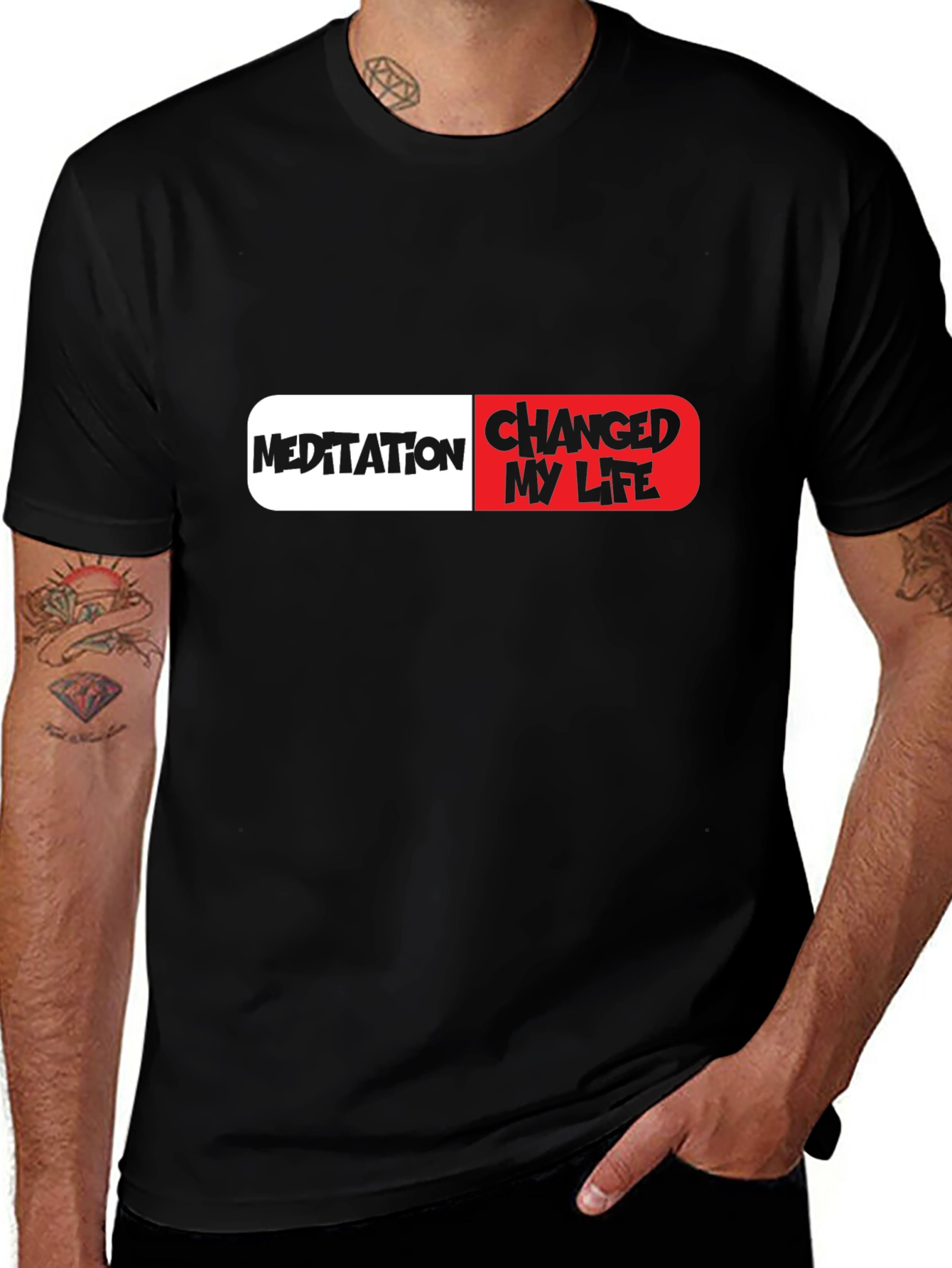 Meditation Changed My Life Pill Graphic T-Shirt