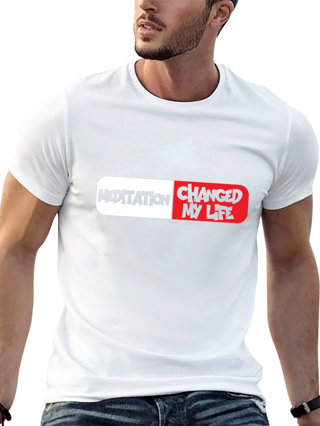 Meditation Changed My Life Pill Graphic T-Shirt