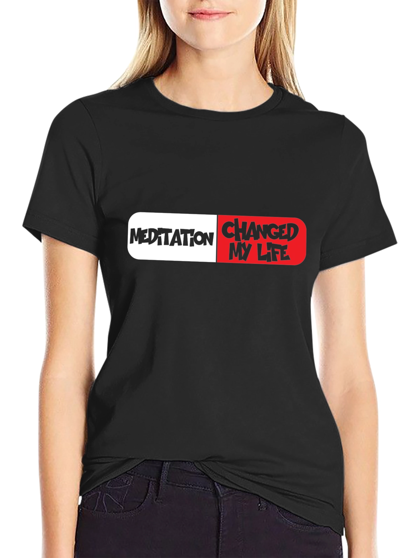 Meditation Changed My Life Pill Graphic T-Shirt