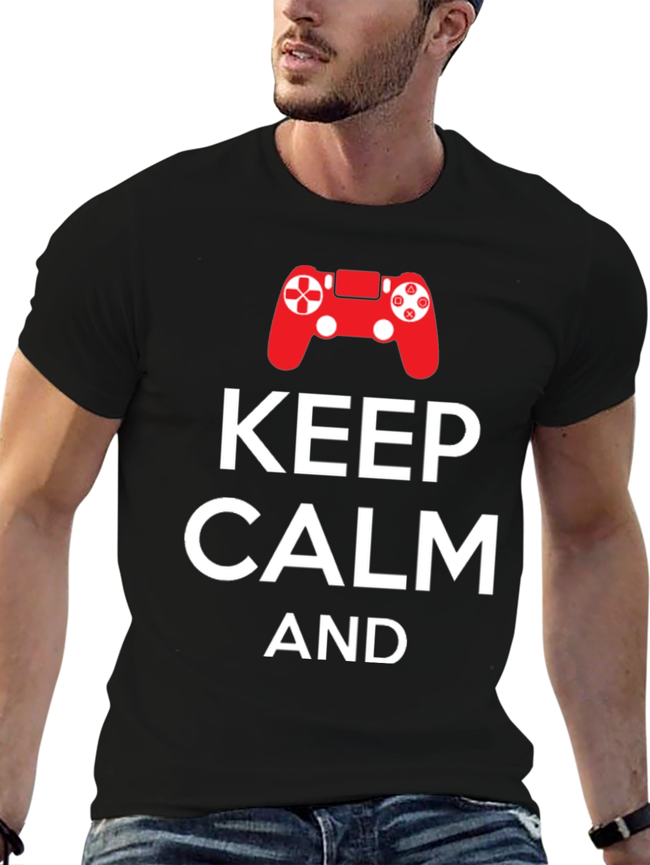 Keep Calm and Game On T-Shirt - Gamer Apparel