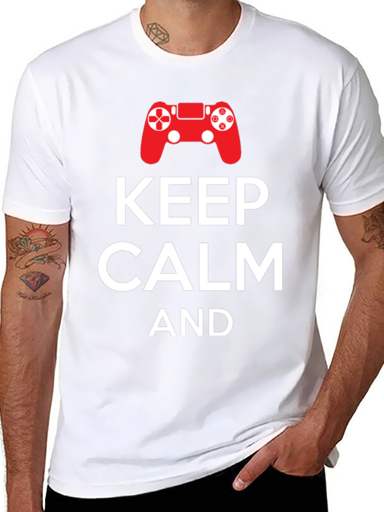 Keep Calm and Game On T-Shirt - Gamer Apparel