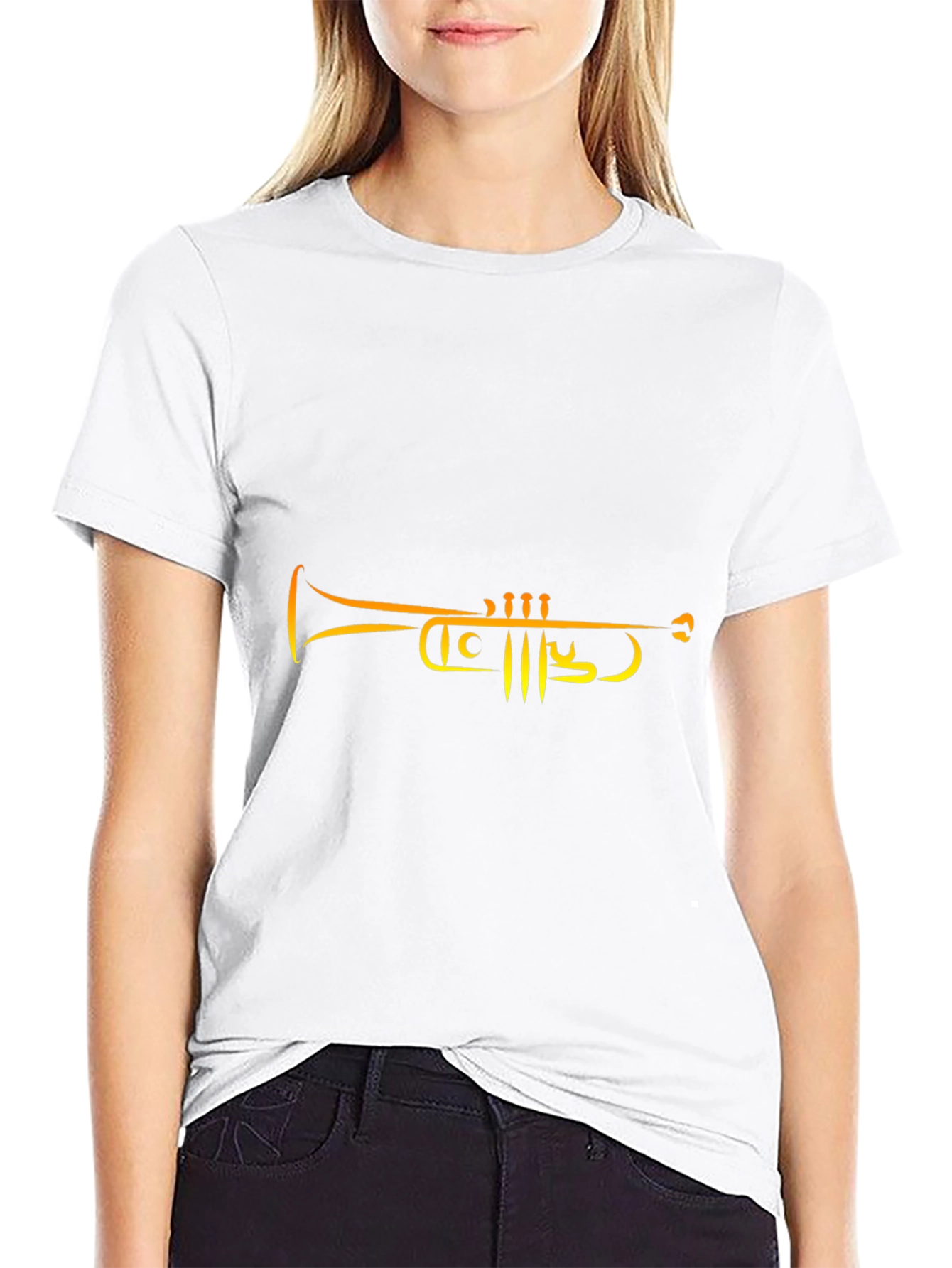 Trumpet Graphic Tee - Stylish Musician T-Shirt