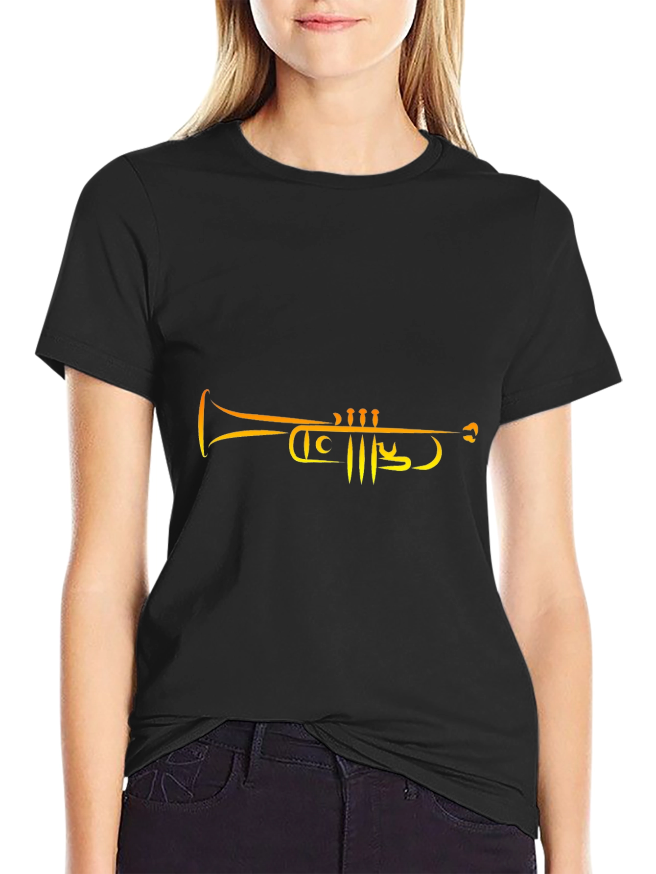 Trumpet Graphic Tee - Stylish Musician T-Shirt