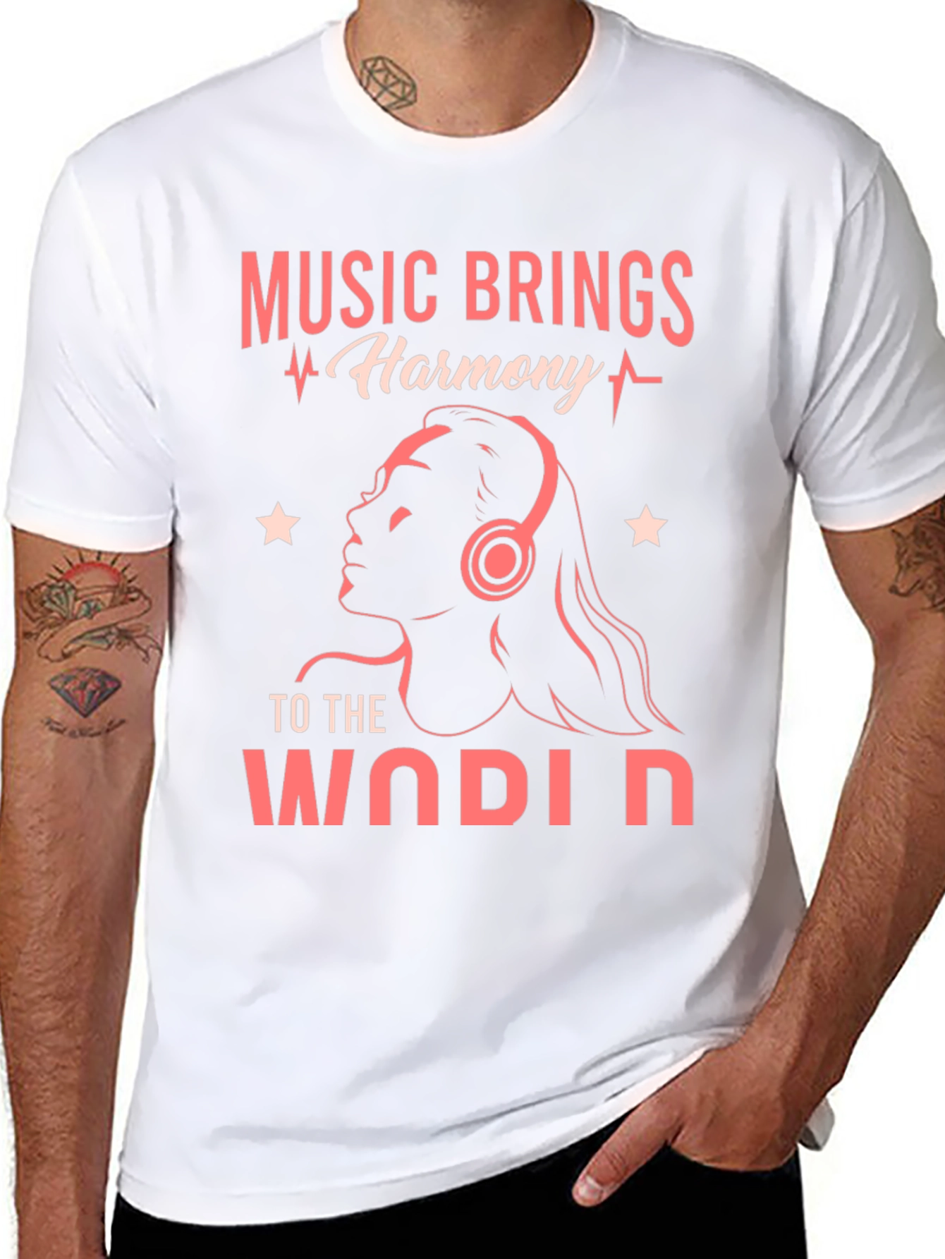 Music Brings Harmony Graphic Tee