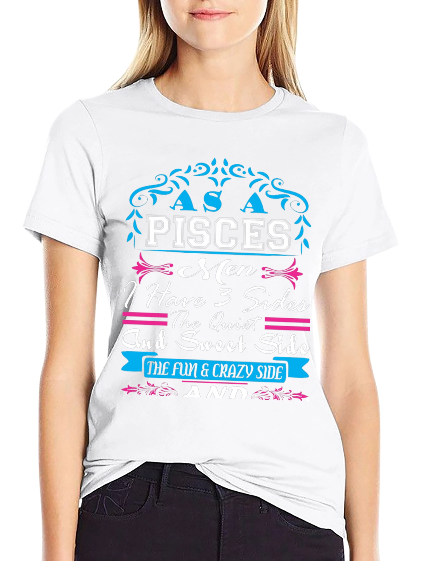 Pisces Men 3 Sides T-Shirt