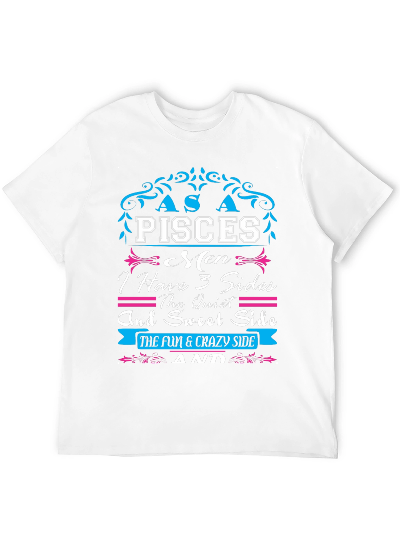 Pisces Men 3 Sides T-Shirt