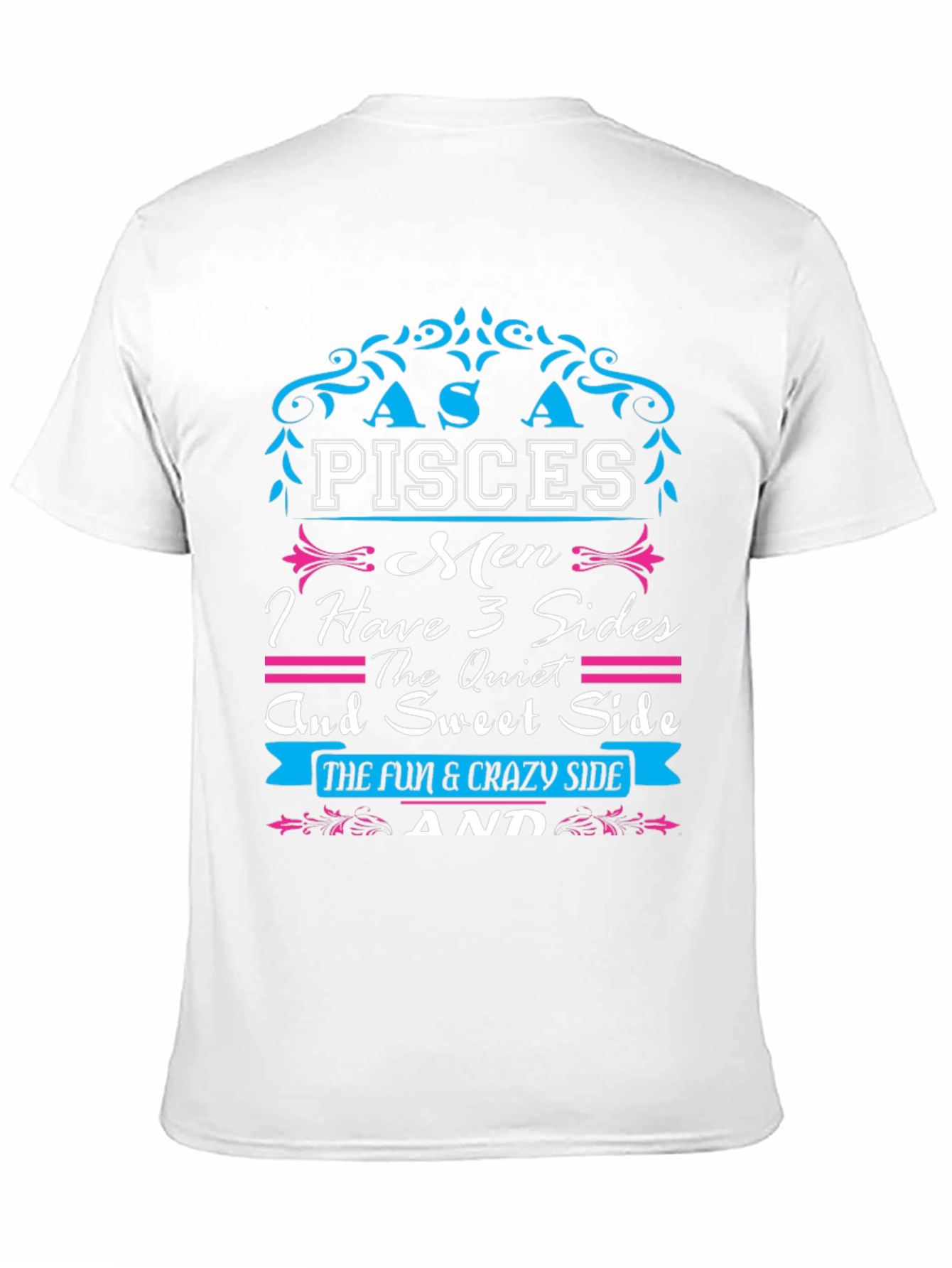 Pisces Men 3 Sides T-Shirt