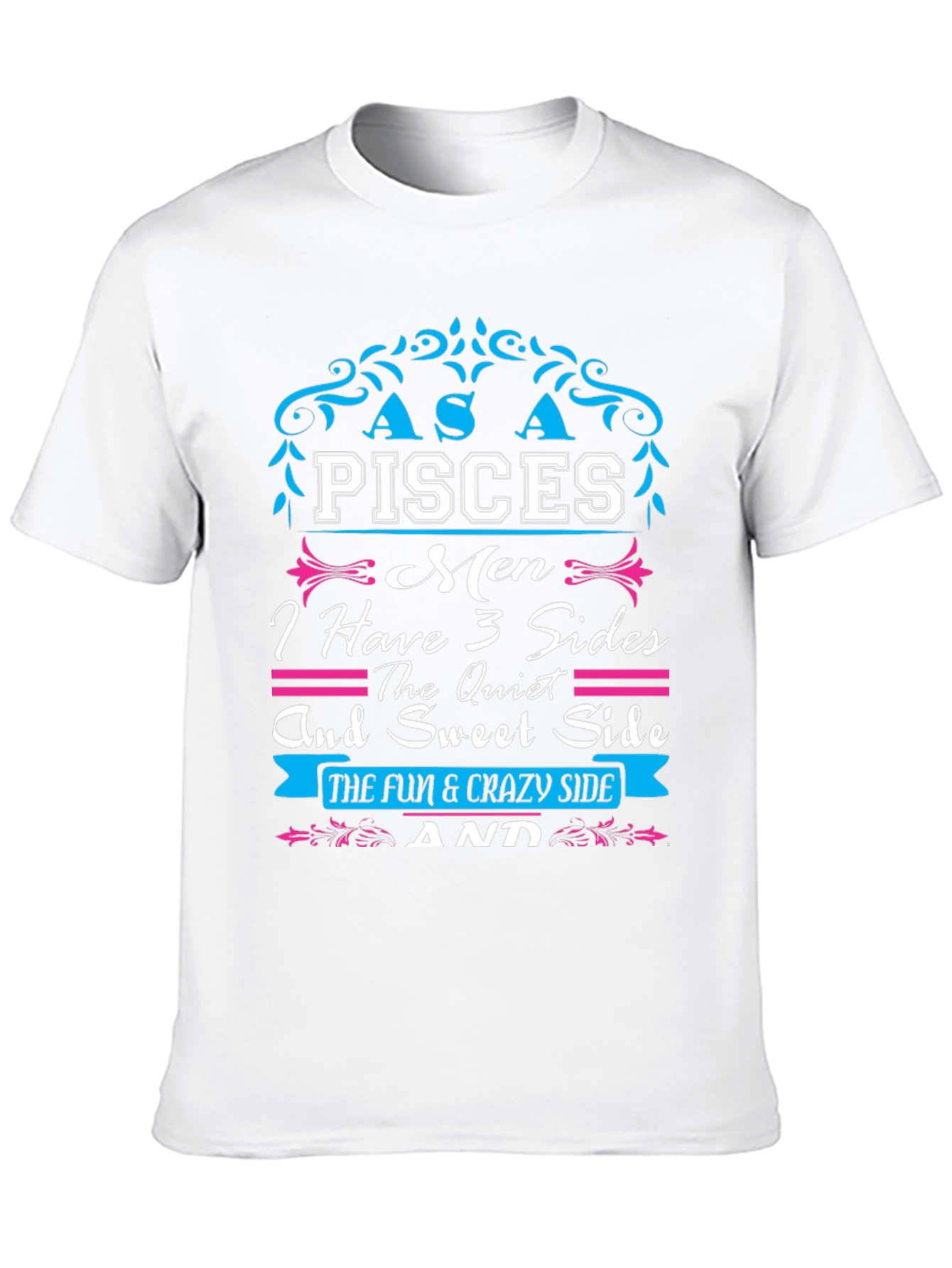 Pisces Men 3 Sides T-Shirt