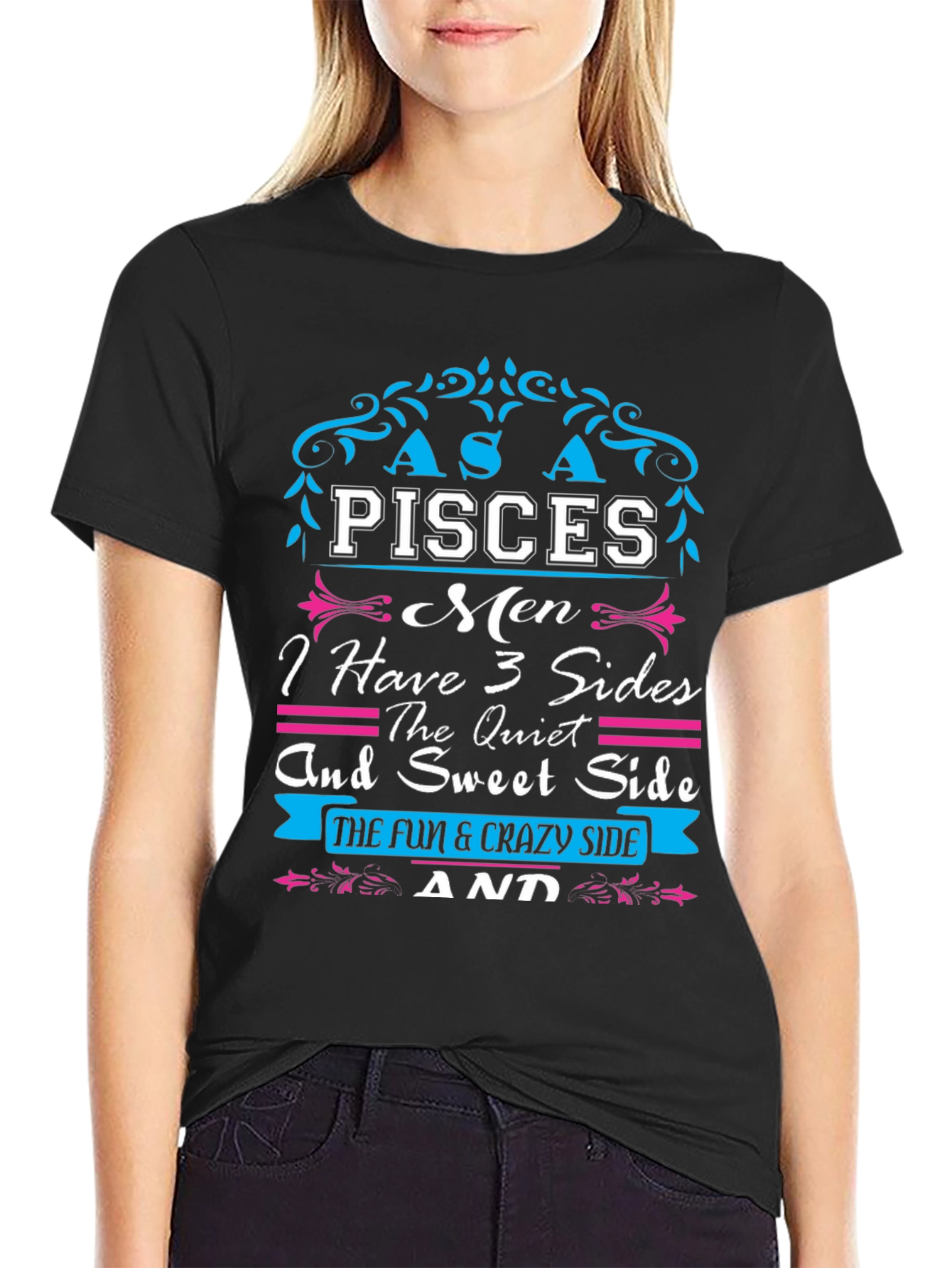 Pisces Men 3 Sides T-Shirt