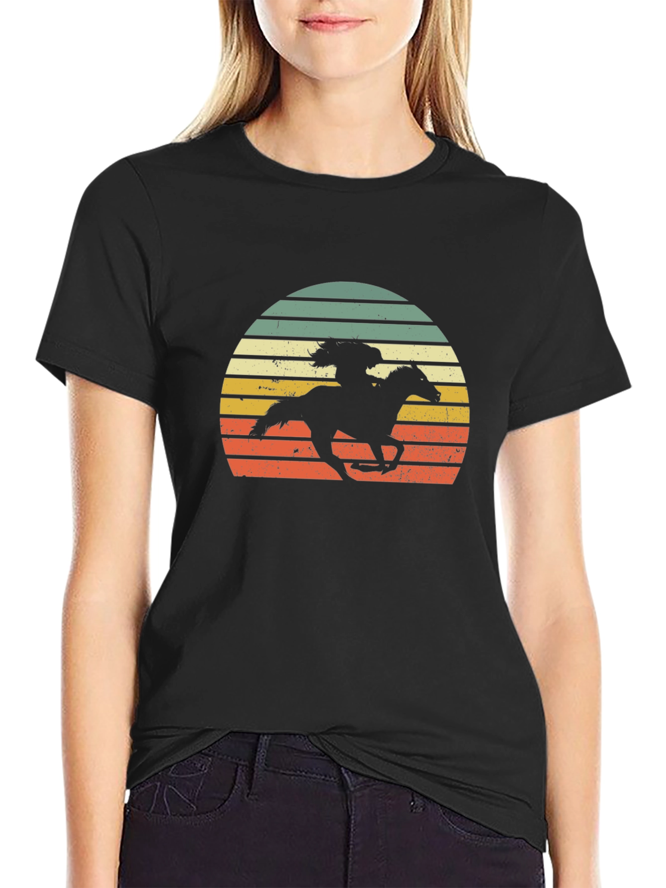 Retro Horse Rider Graphic Tee